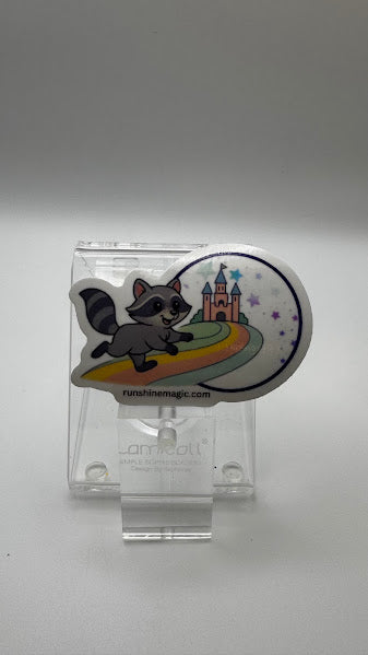 Raccoon Runner Sticker