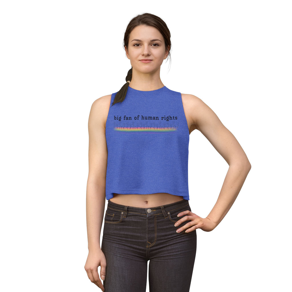 Big Fan of Human Rights Women's Crop Top
