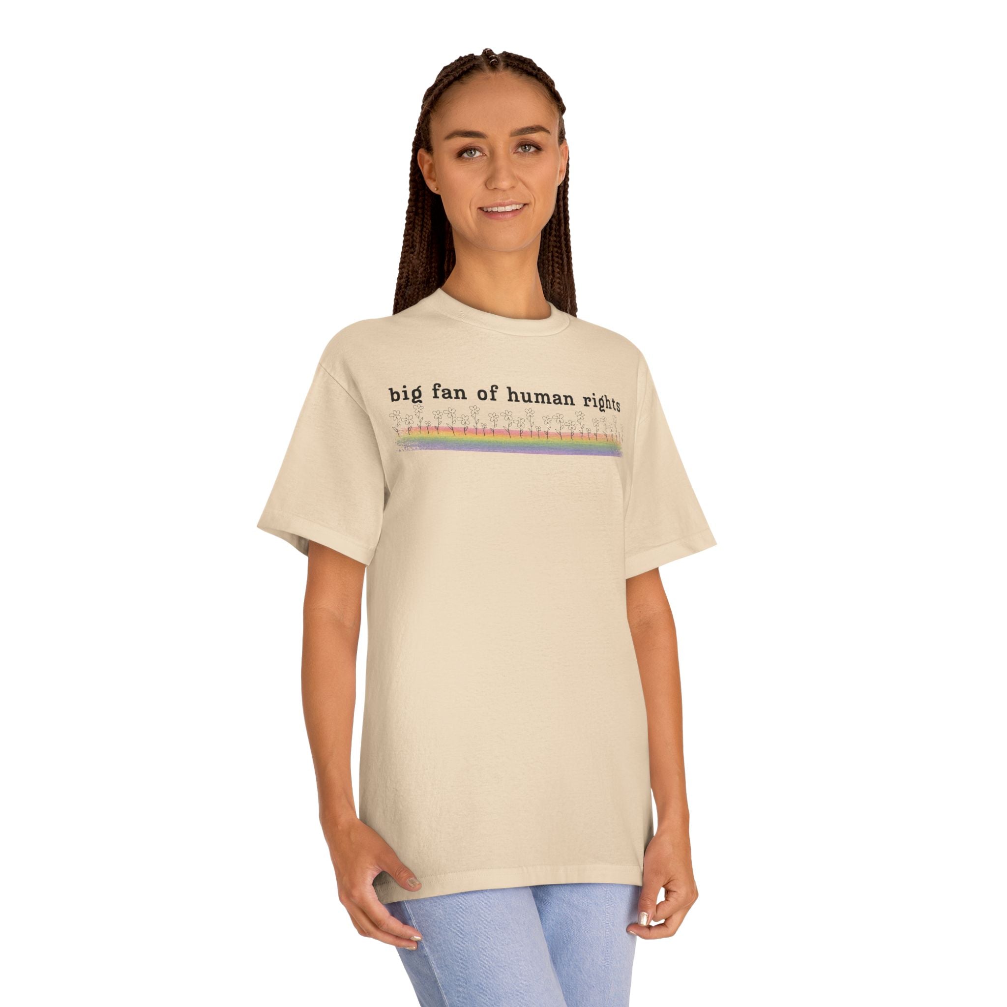 Big Fan of Human Rights - Black Font - Unisex Classic Tee