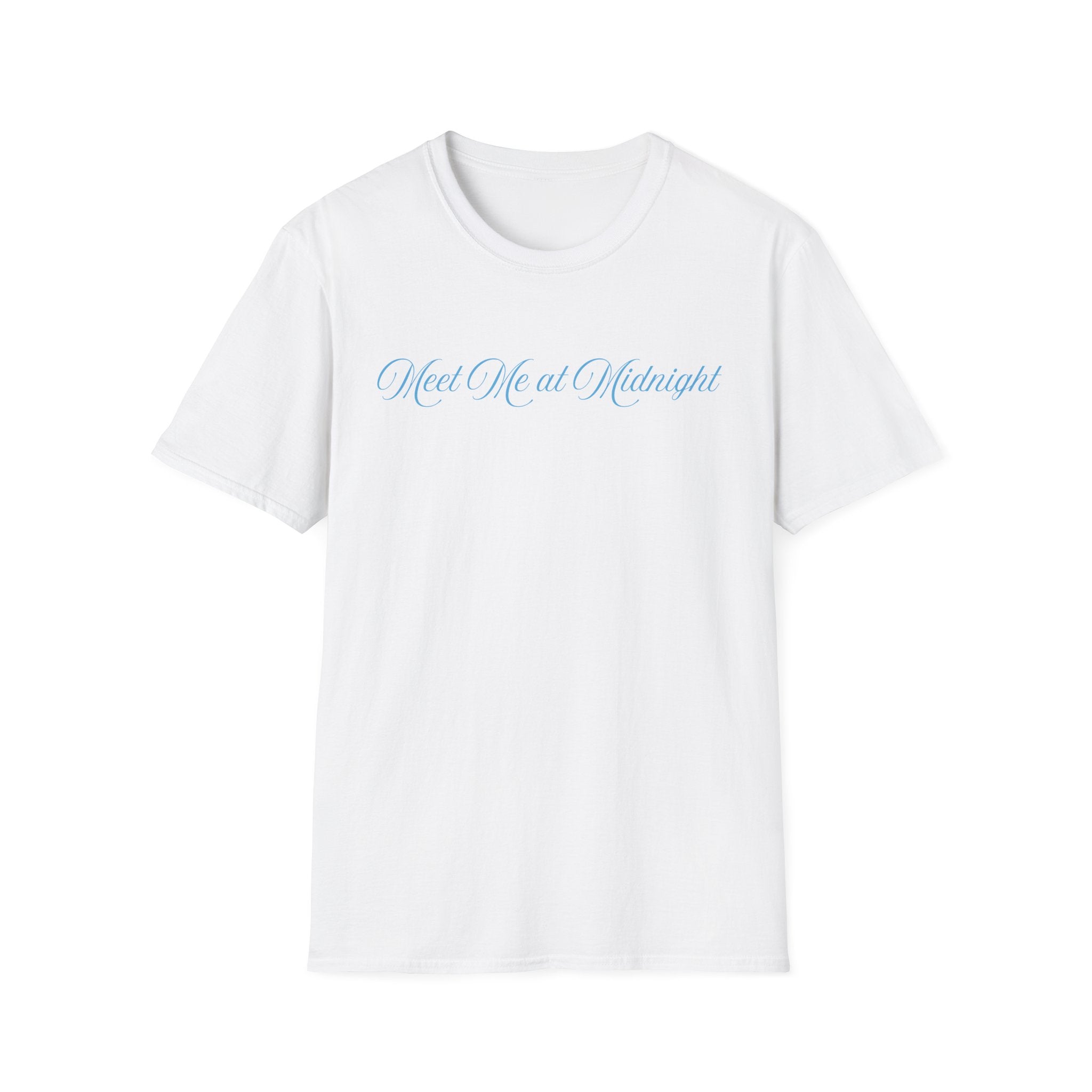 Meet Me at Midnight Blue Script T-Shirt