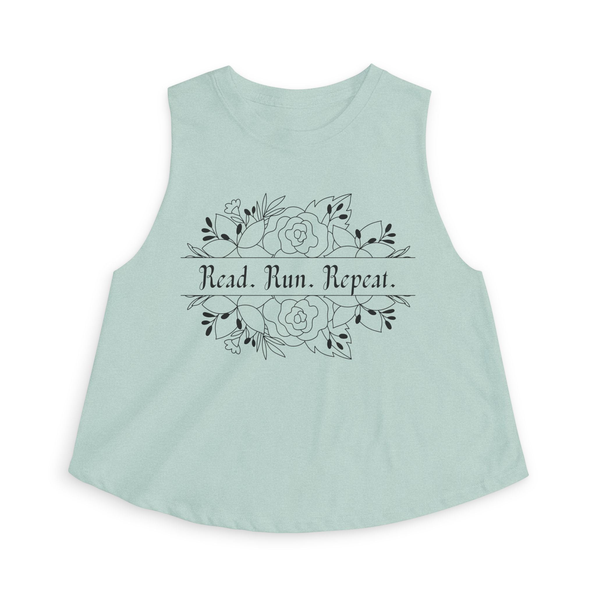 Read. Run. Repeat. Crop Top