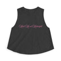 Meet Me at Midnight Pink Script Crop Top