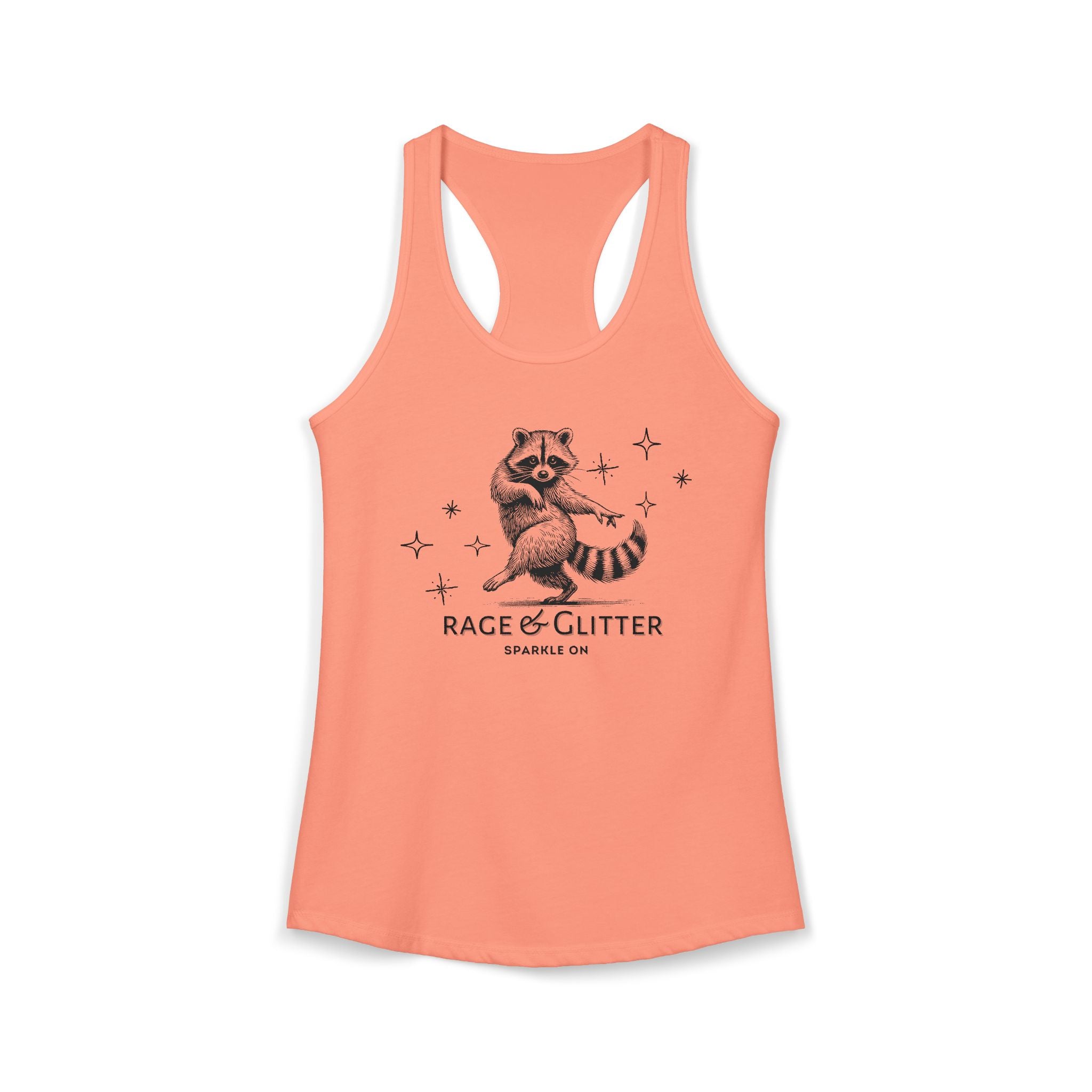 Rage & Glitter: Sparkle On Ideal Racerback Tank