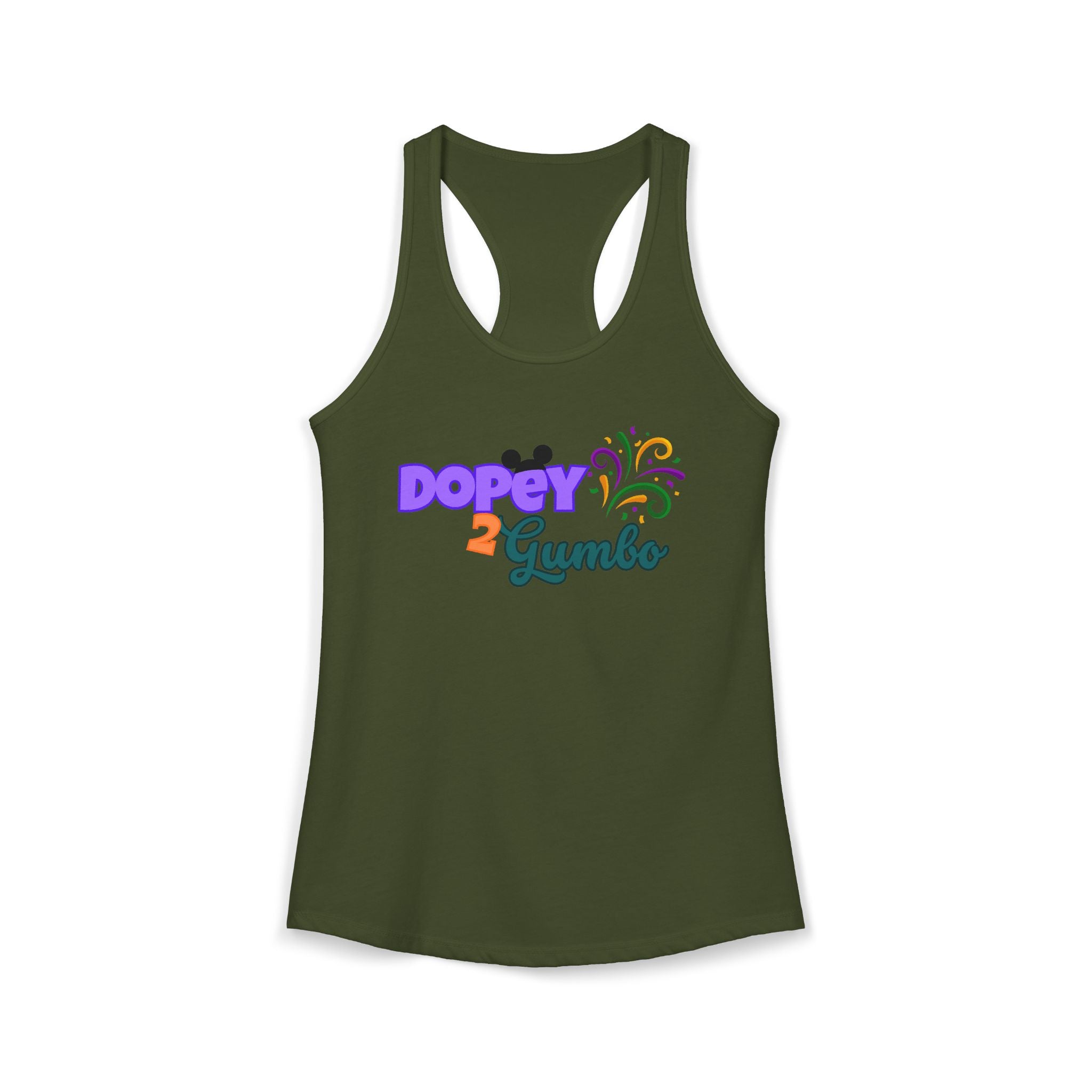 Dopey 2 Gumbo Women's Ideal Racerback Tank