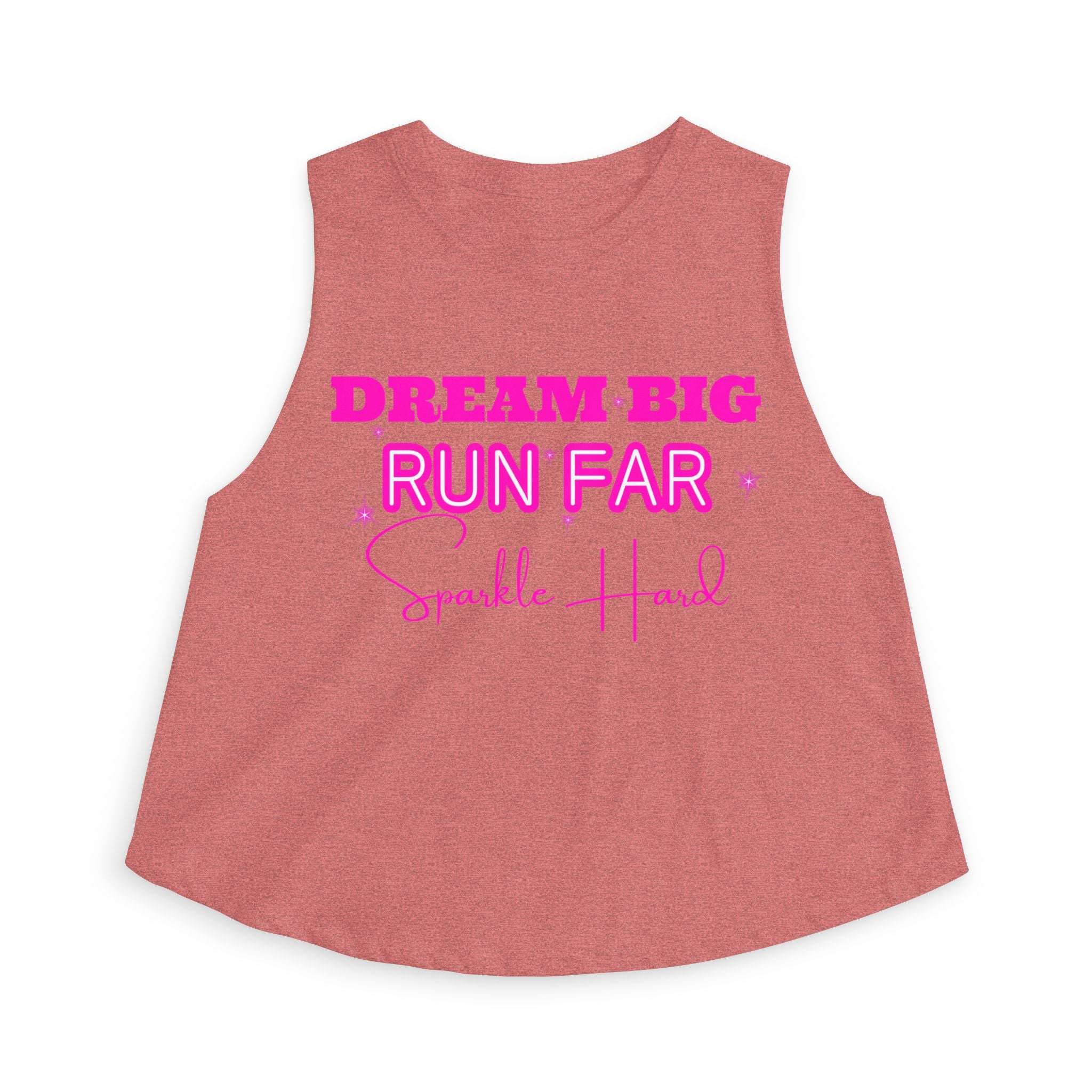 Dream Big Run Long Sparkle Hard Women's Crop Top