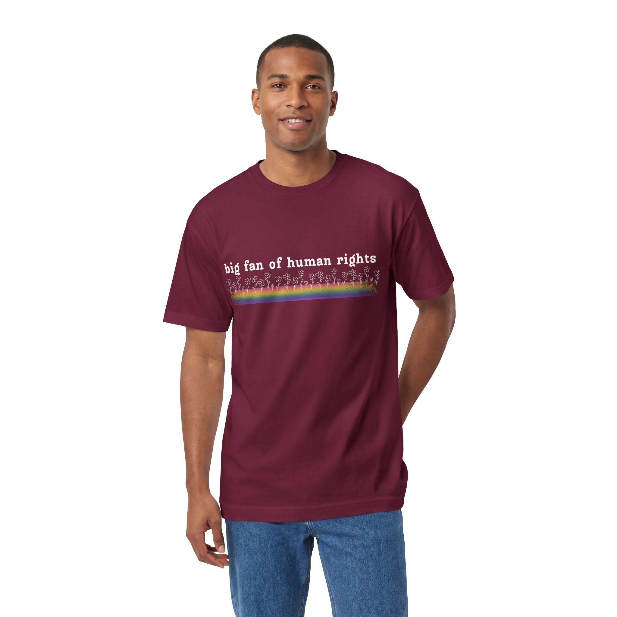 White Font - Big fan of Human Rights - Unisex Classic Tee