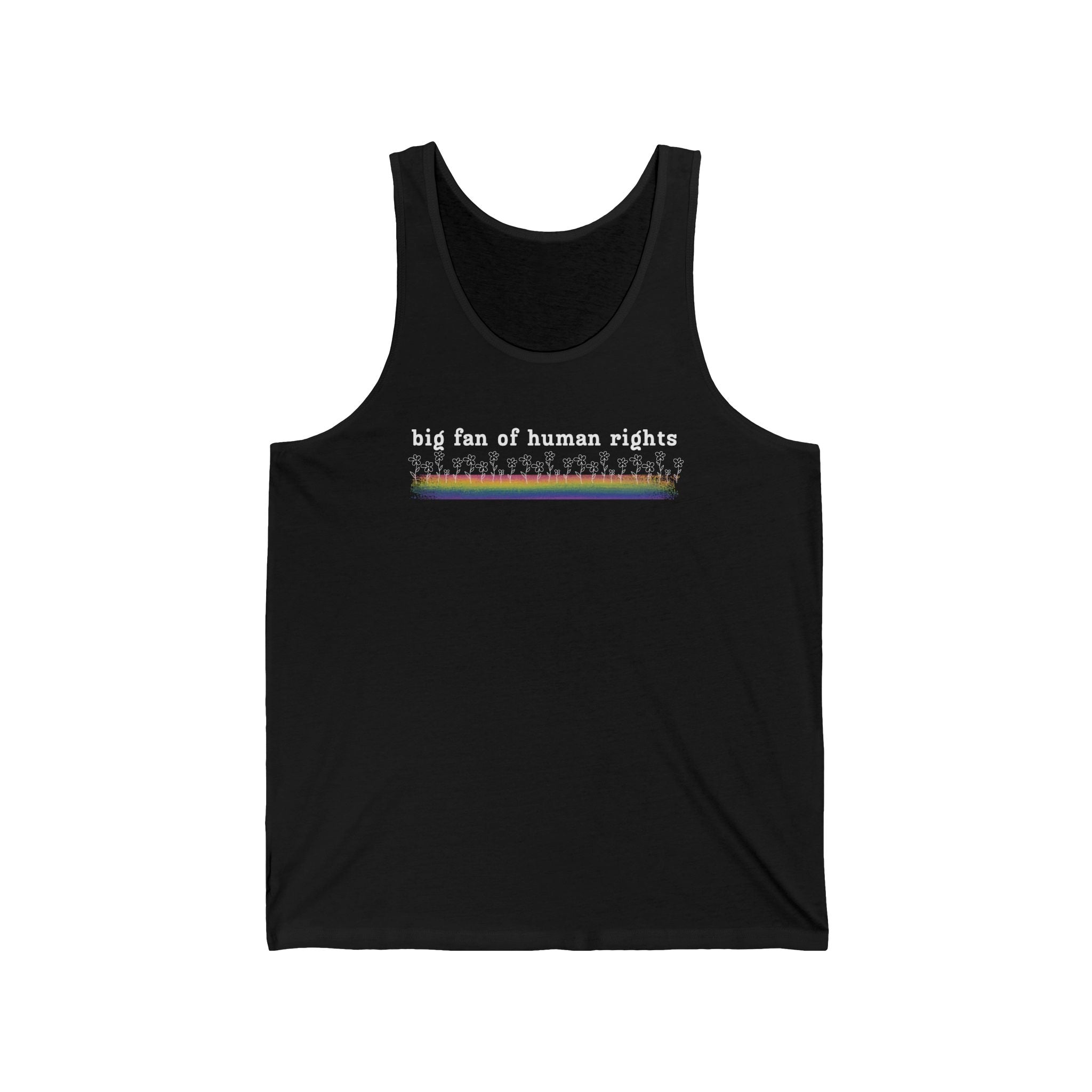 Big Fan of Human Rights Unisex Jersey Tank