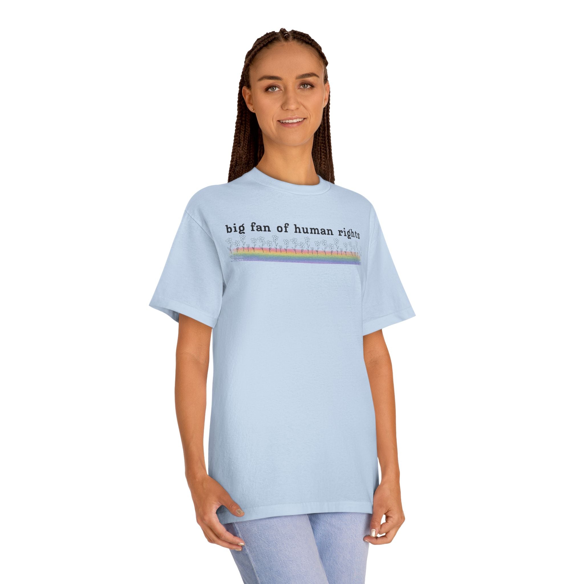 Big Fan of Human Rights - Black Font - Unisex Classic Tee