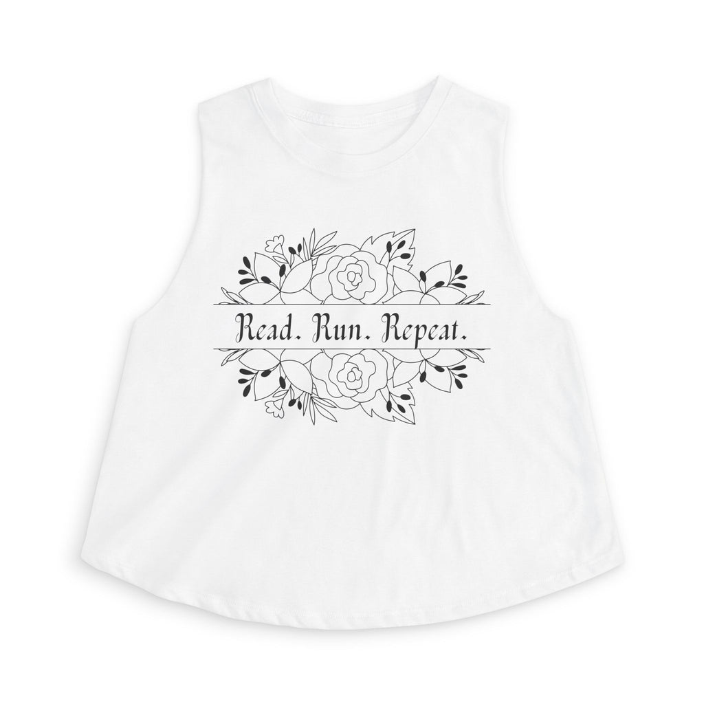Read. Run. Repeat. Crop Top