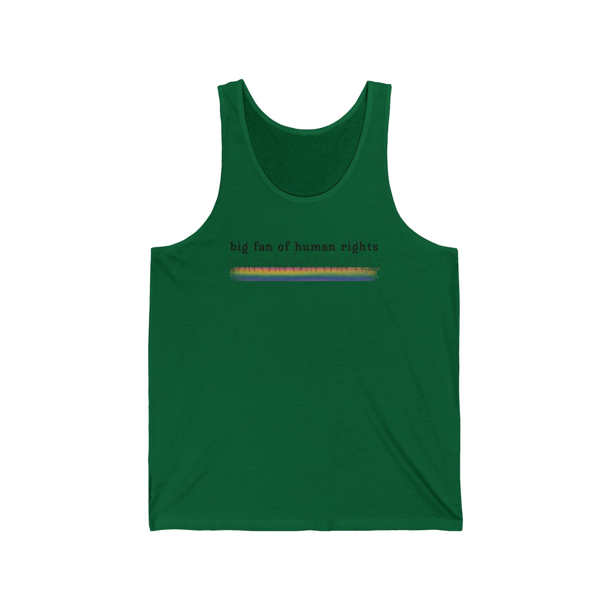 Big Fan of Human Rights Unisex Jersey Tank