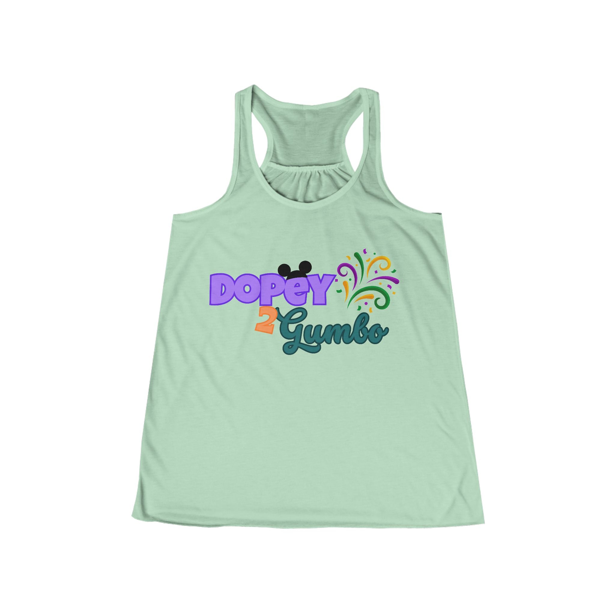 Dopey 2 Gumbo Flowy Racerback Tank