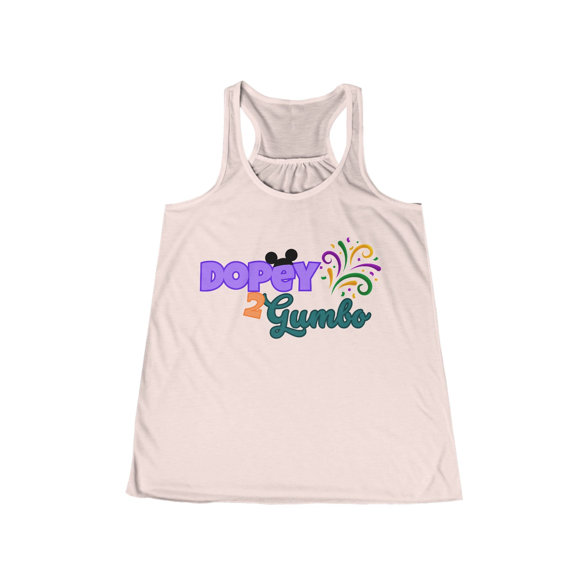 Dopey 2 Gumbo Flowy Racerback Tank
