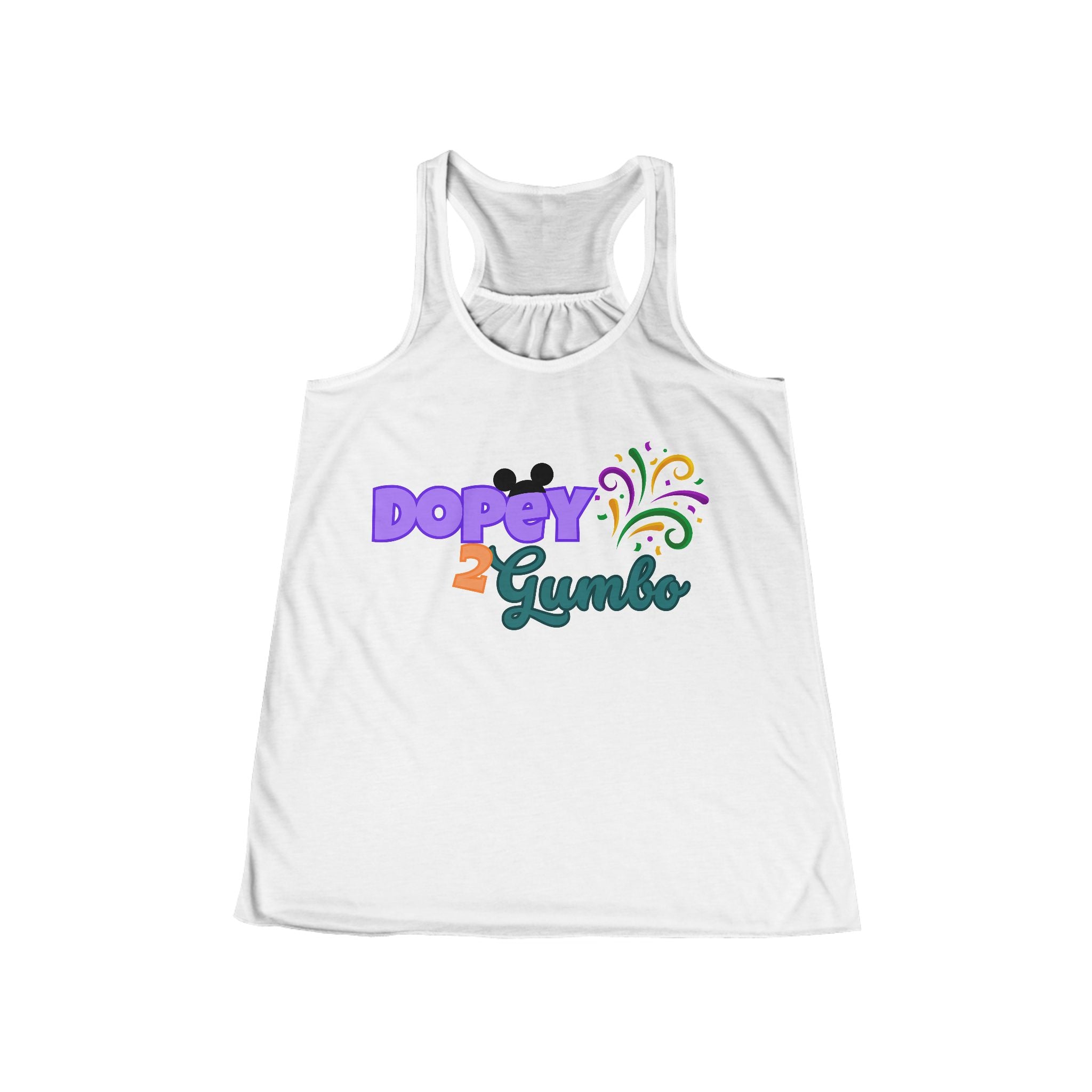 Dopey 2 Gumbo Flowy Racerback Tank