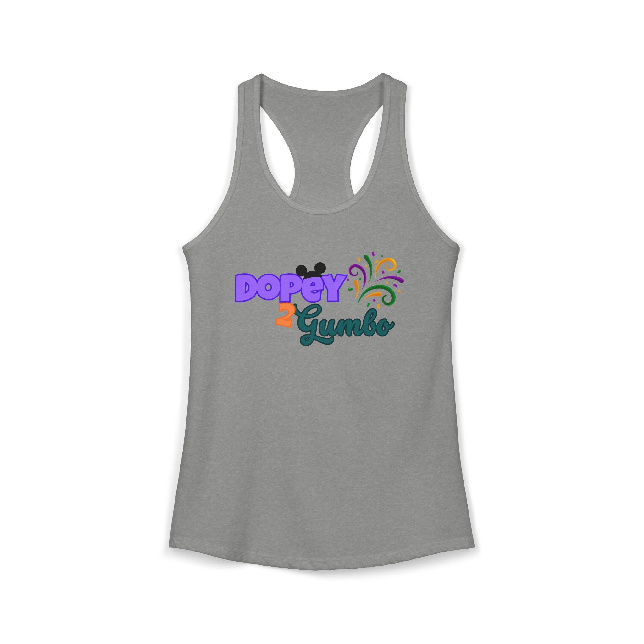 Dopey 2 Gumbo Women's Ideal Racerback Tank