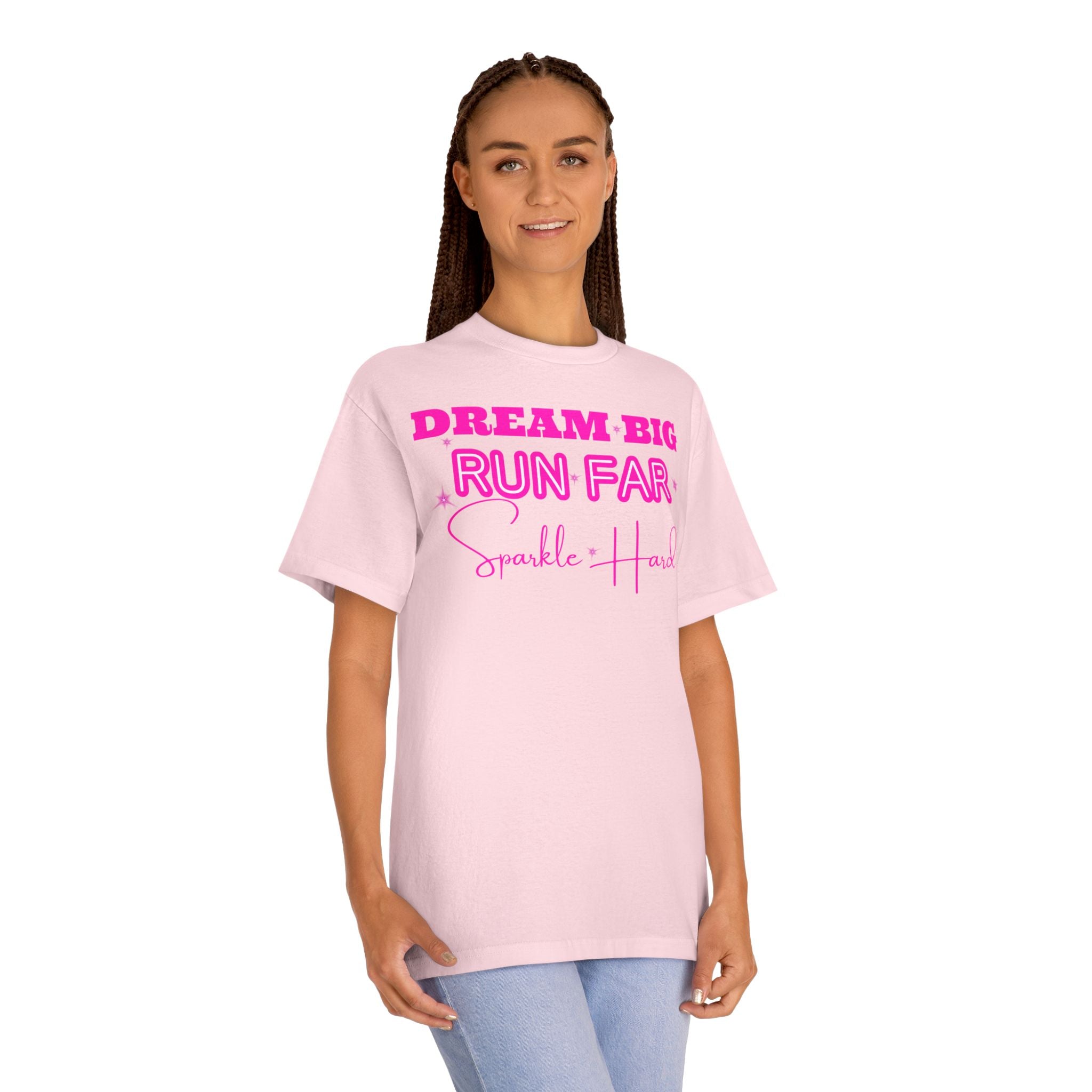 Dream Big Run Long Sparkle Hard Unisex Classic Tee