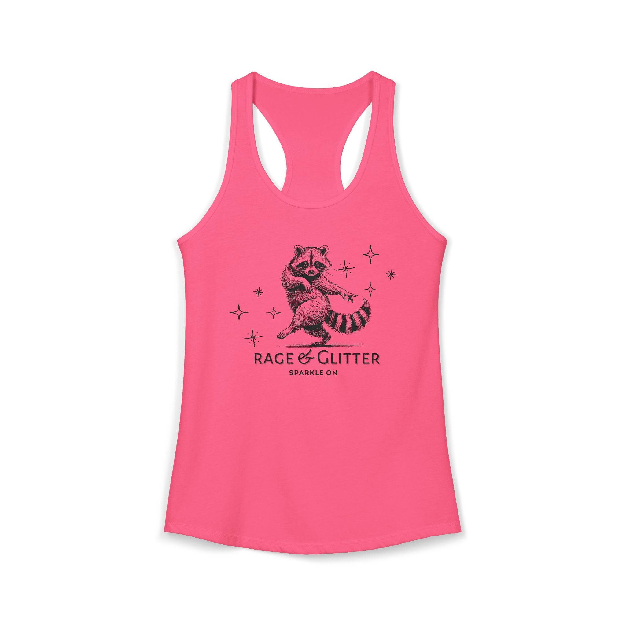 Rage & Glitter: Sparkle On Ideal Racerback Tank