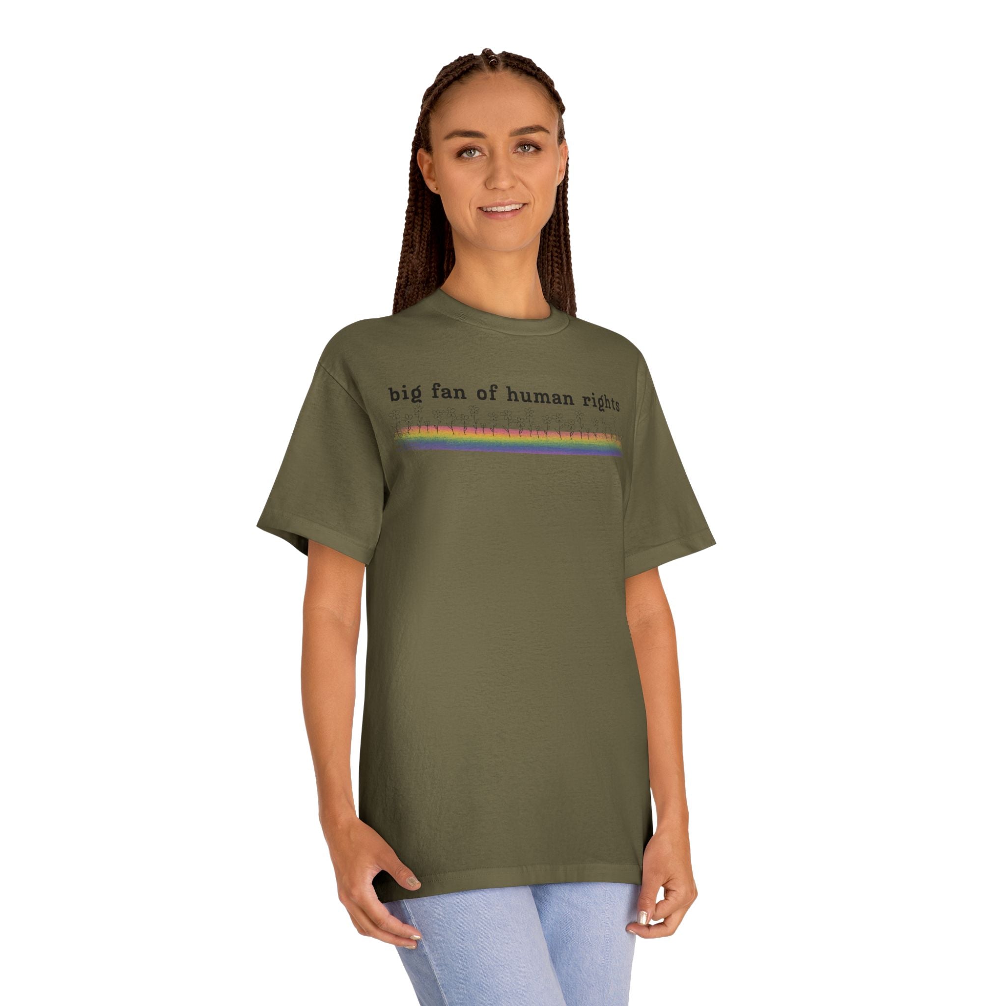 Big Fan of Human Rights - Black Font - Unisex Classic Tee