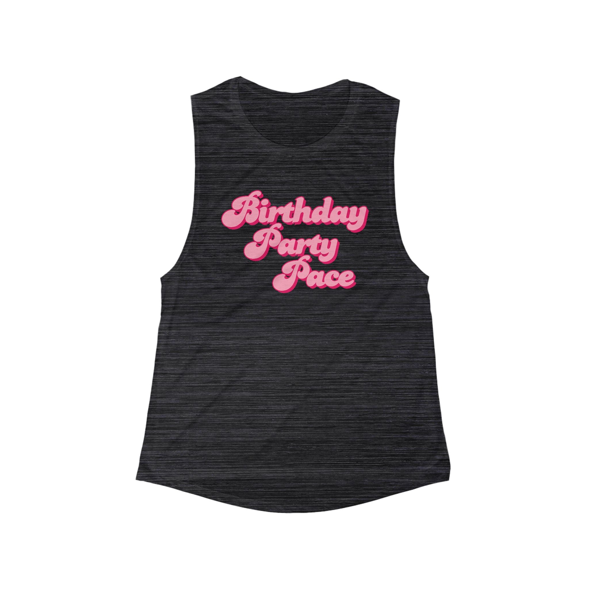 Birthday Party Pace Flowy Scoop Muscle Tank