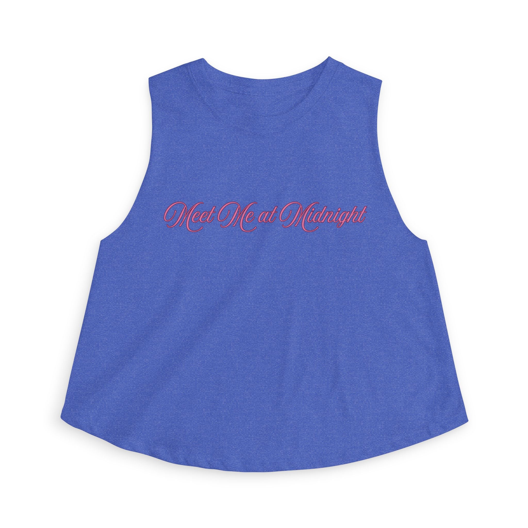 Meet Me at Midnight Pink Script Crop Top