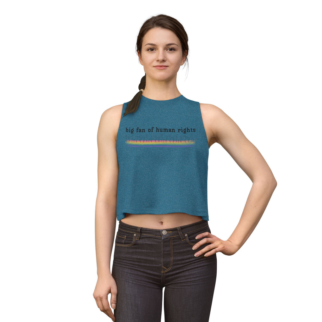 Big Fan of Human Rights Women's Crop Top