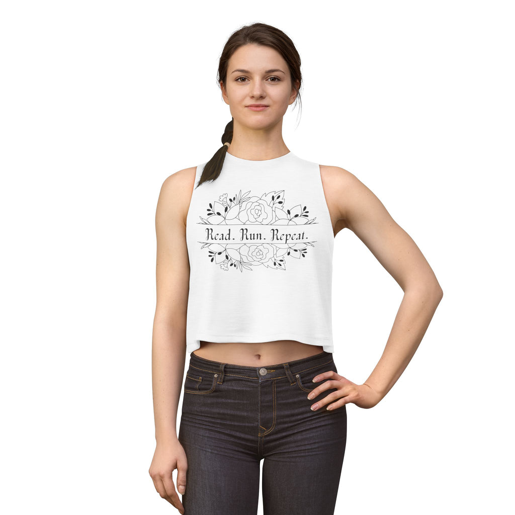 Read. Run. Repeat. Crop Top