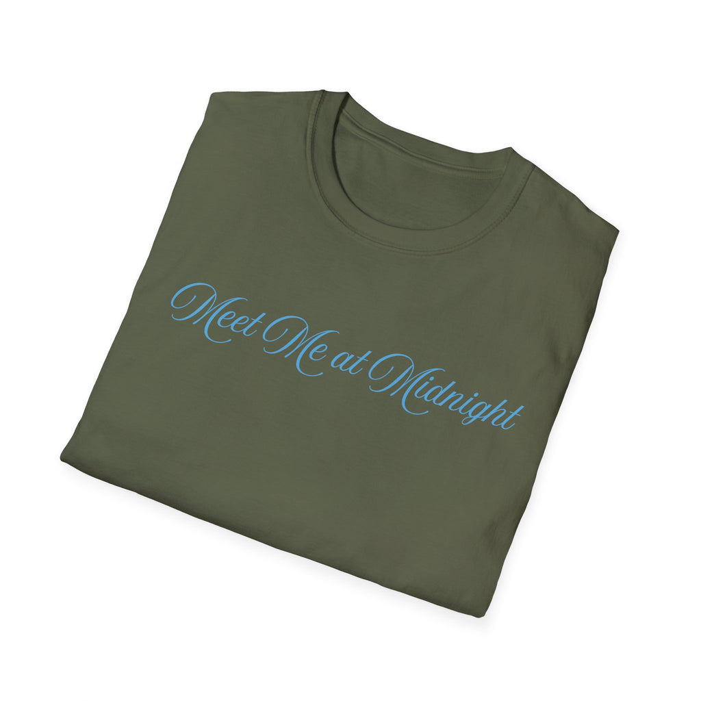 Meet Me at Midnight Blue Script T-Shirt