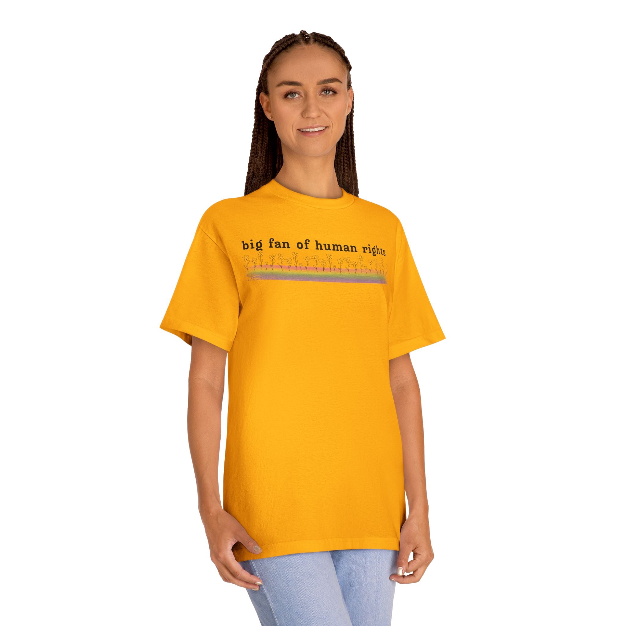Big Fan of Human Rights - Black Font - Unisex Classic Tee