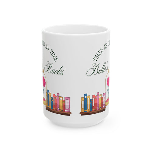 Belles Books Ceramic Mug, (11oz, 15oz)