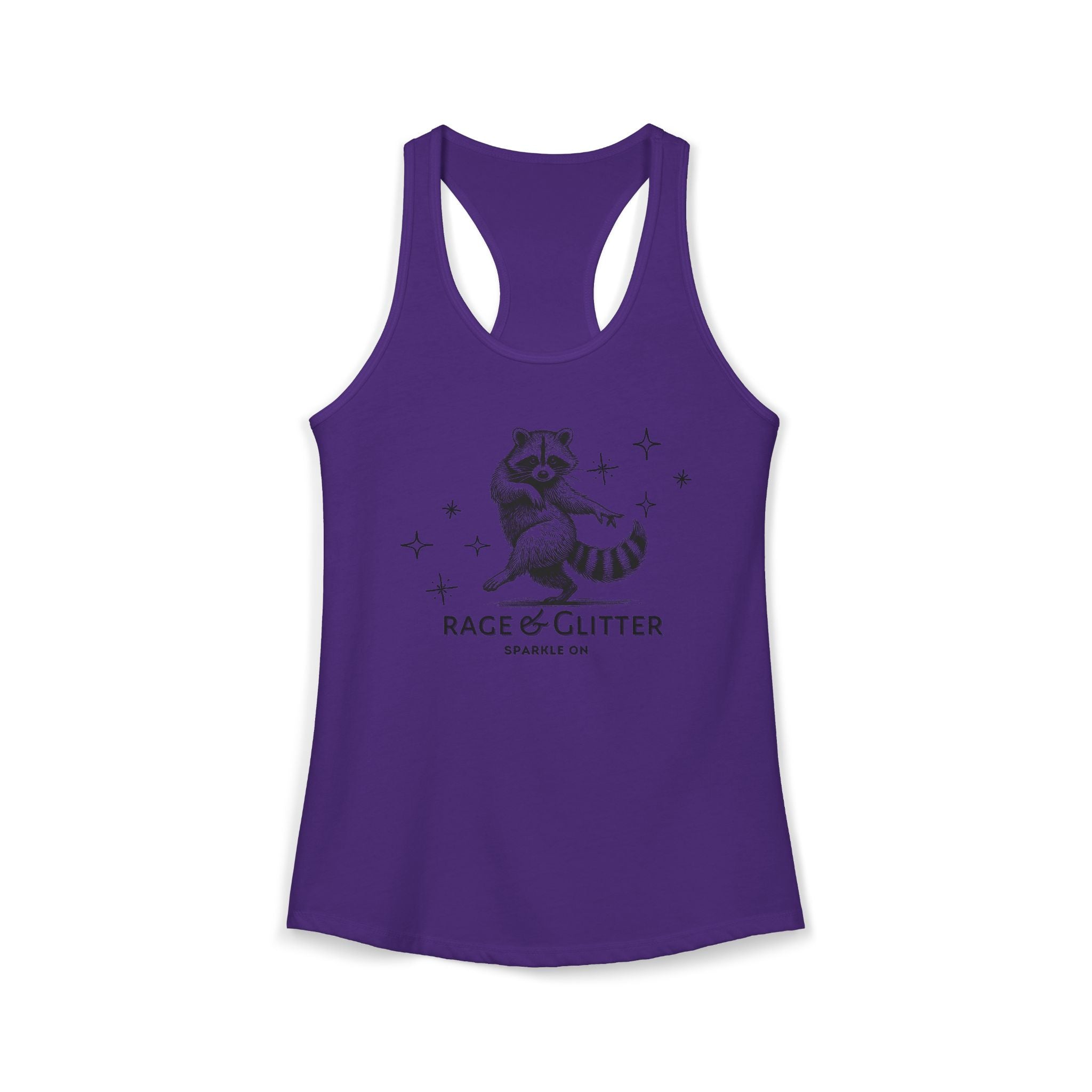 Rage & Glitter: Sparkle On Ideal Racerback Tank