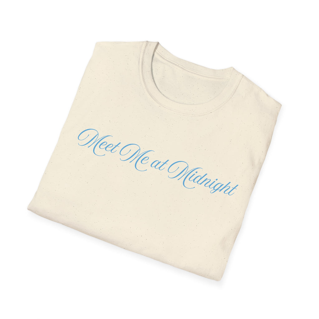 Meet Me at Midnight Blue Script T-Shirt