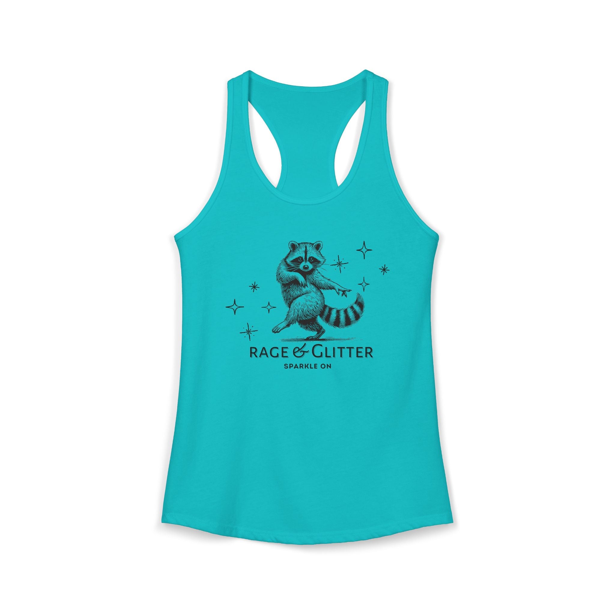 Rage & Glitter: Sparkle On Ideal Racerback Tank