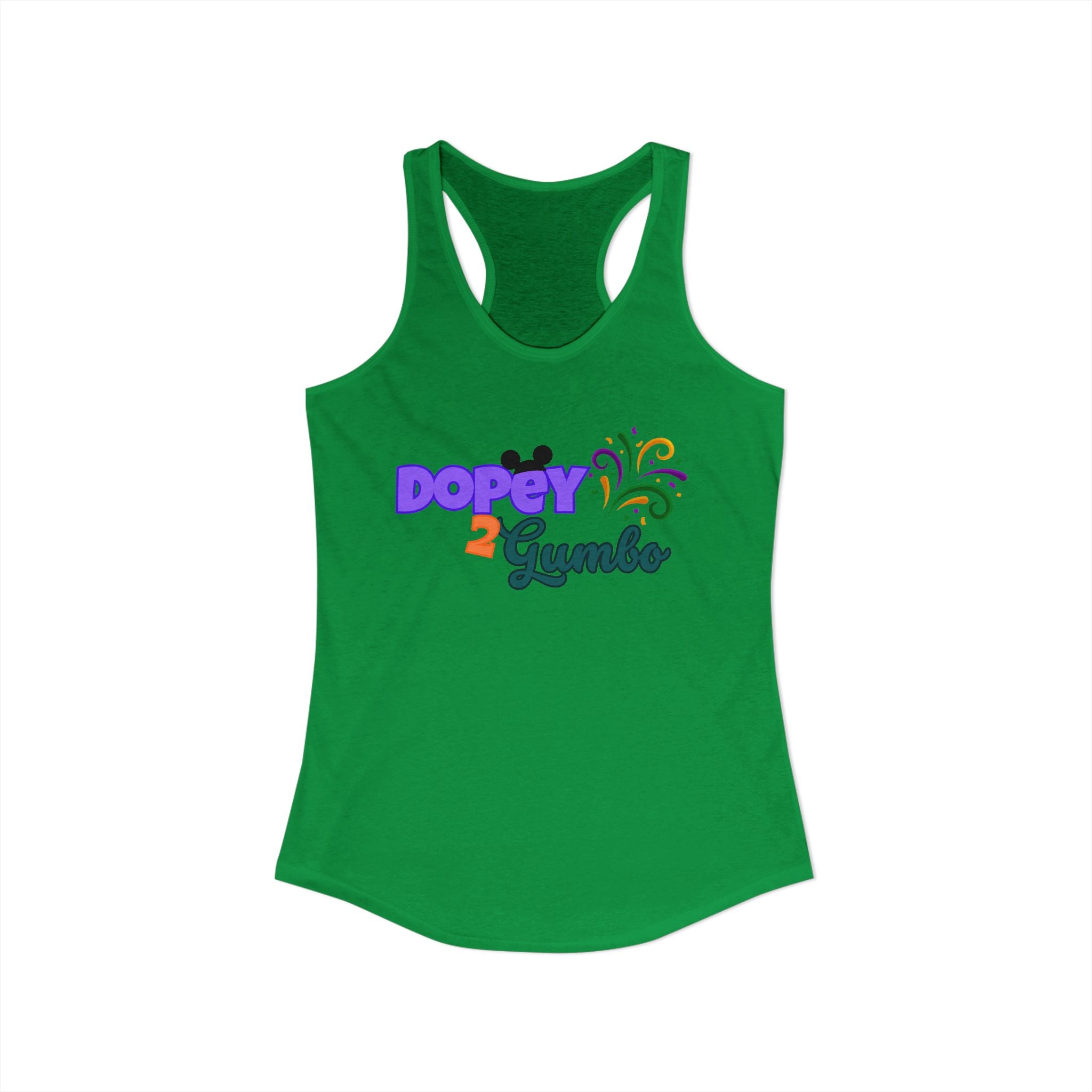 Dopey 2 Gumbo Women's Ideal Racerback Tank