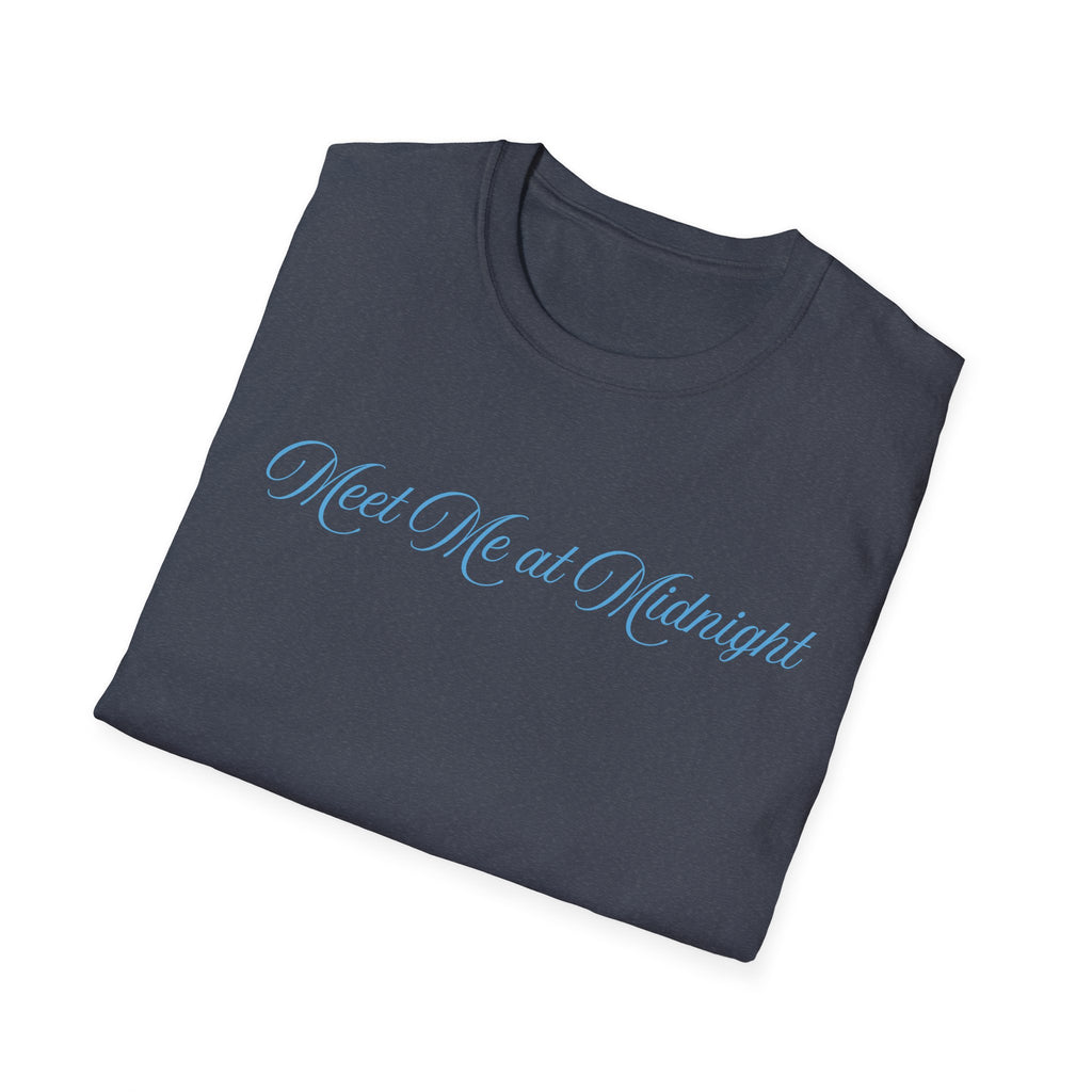 Meet Me at Midnight Blue Script T-Shirt
