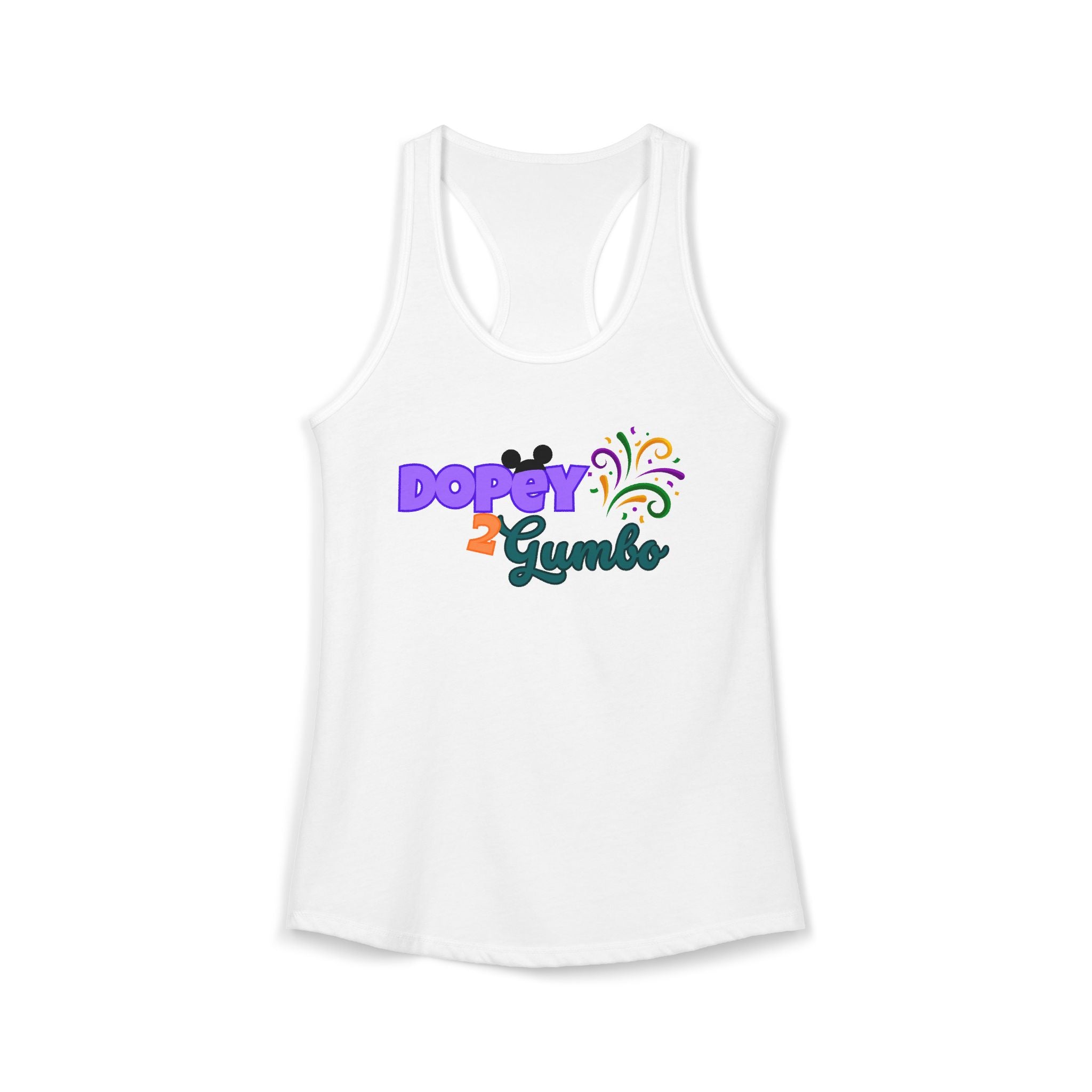 Dopey 2 Gumbo Women's Ideal Racerback Tank