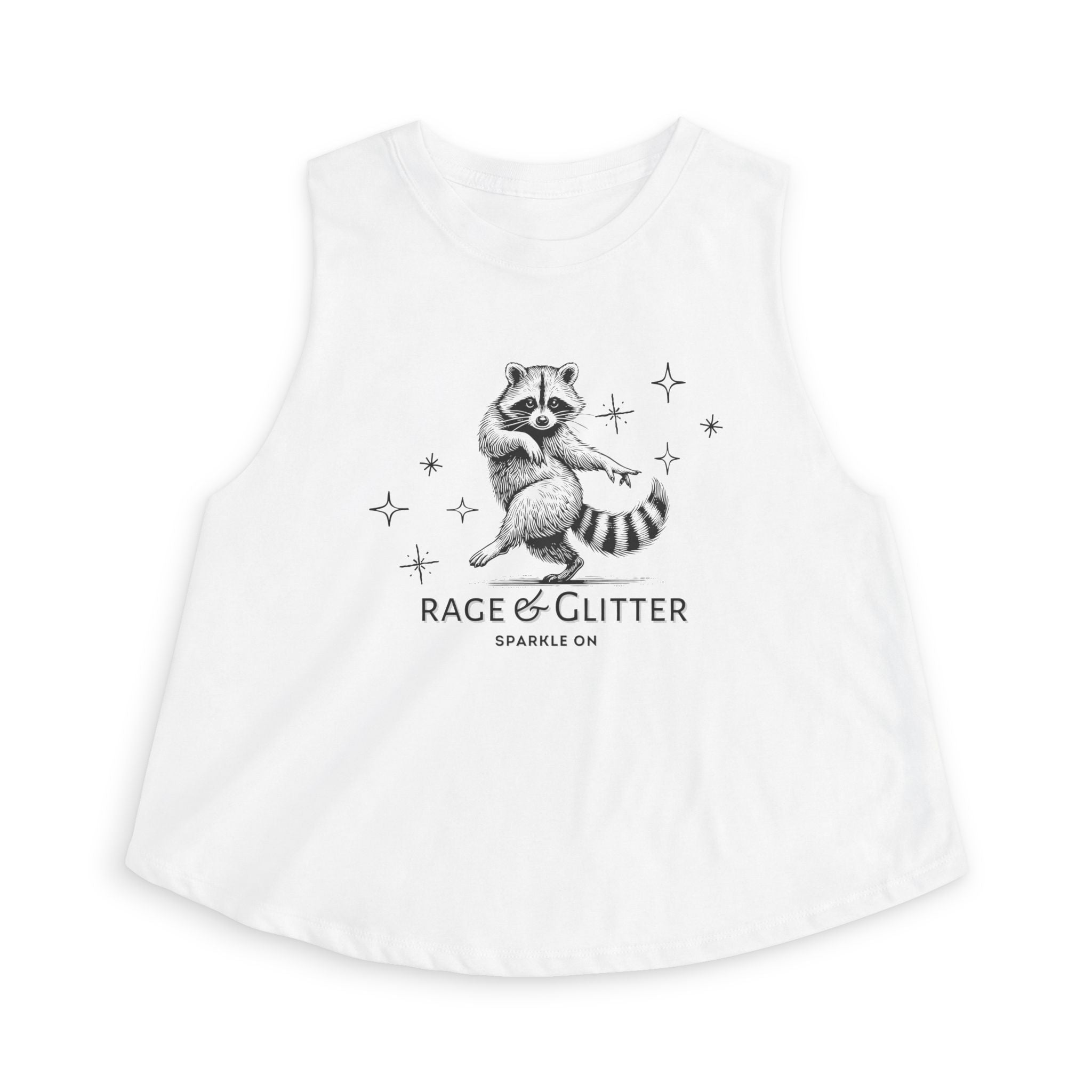 Rage & Glitter: Sparkle On Crop Top