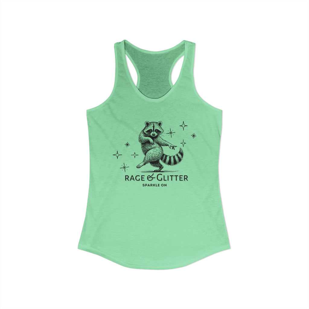 Rage & Glitter: Sparkle On Ideal Racerback Tank