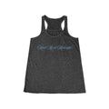 Meet Me at Midnight Blue Script Women's Flowy Racerback Tank
