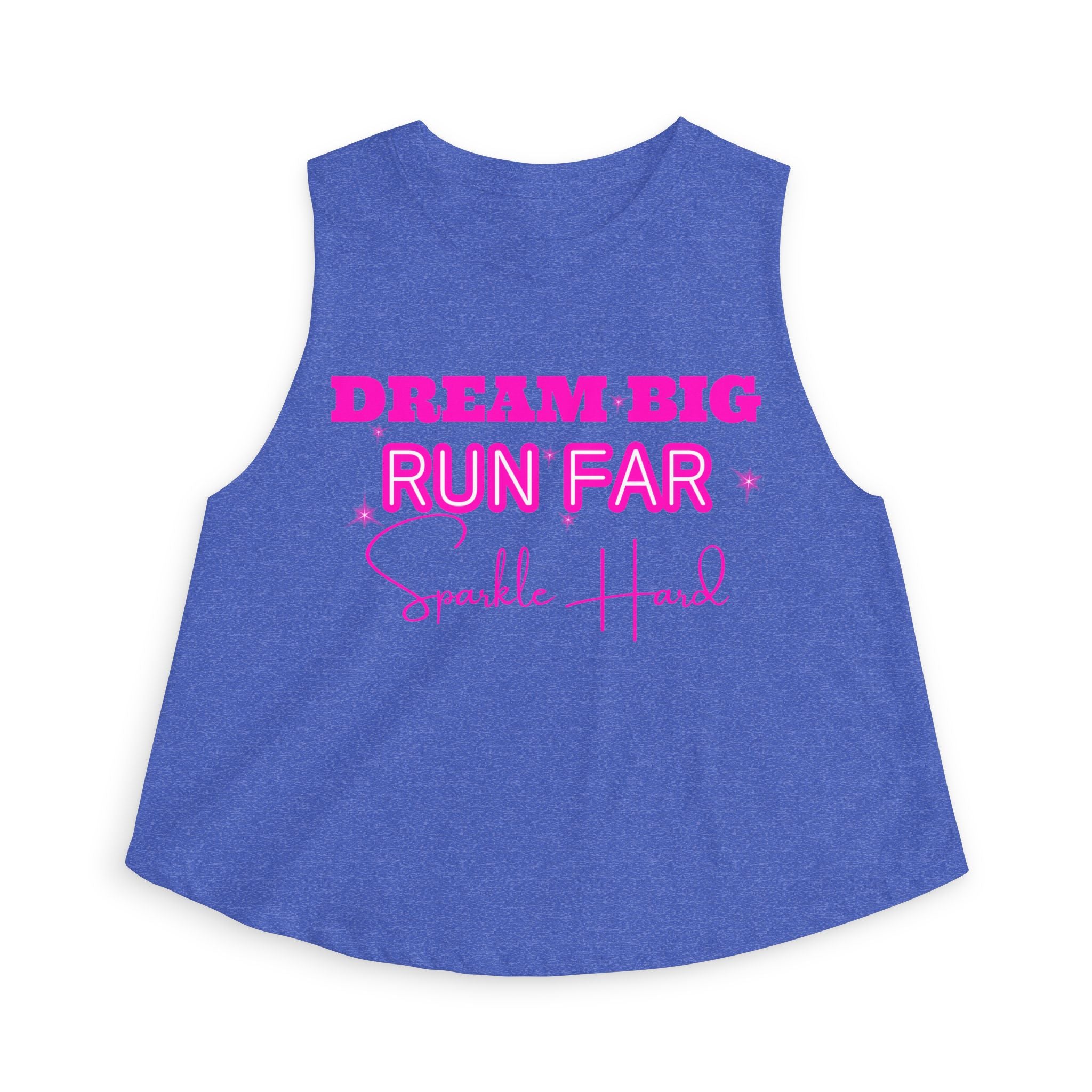 Dream Big Run Long Sparkle Hard Women's Crop Top
