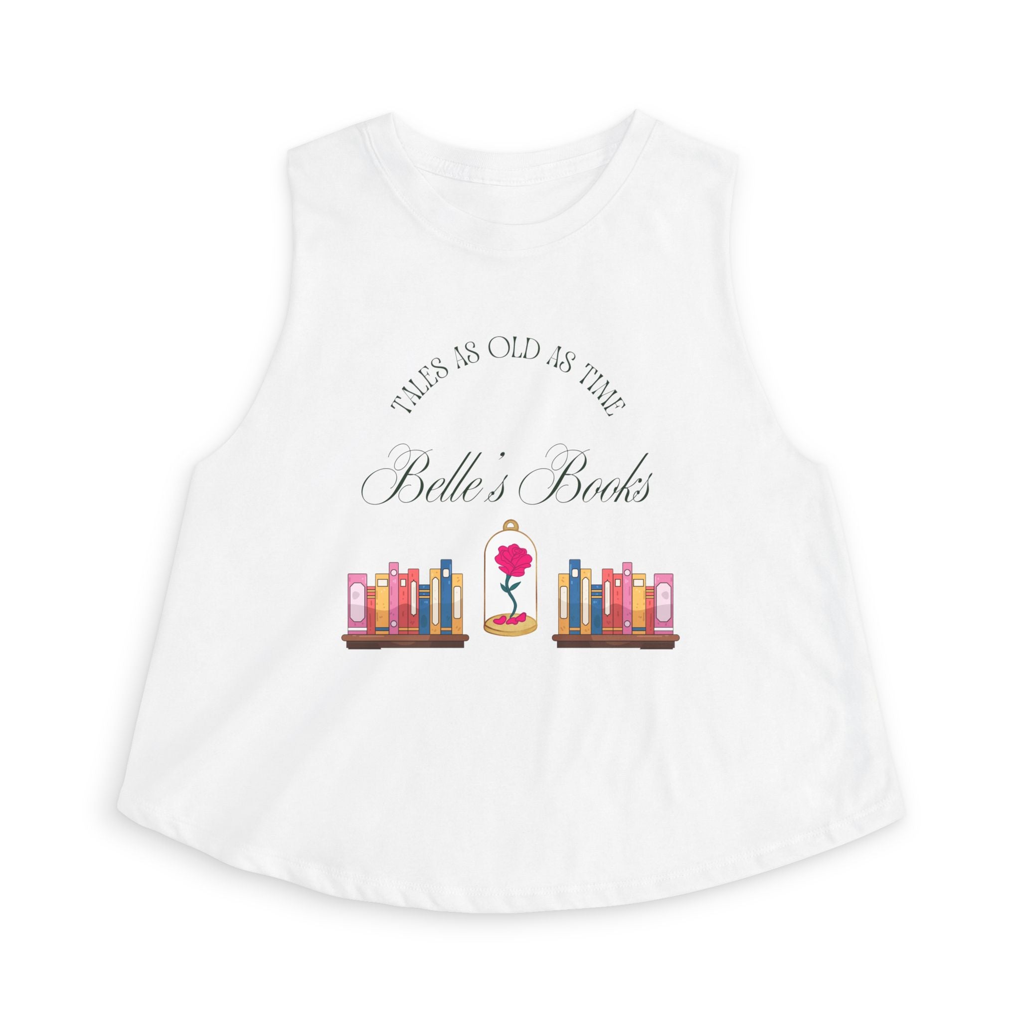Belle's Books Crop Top