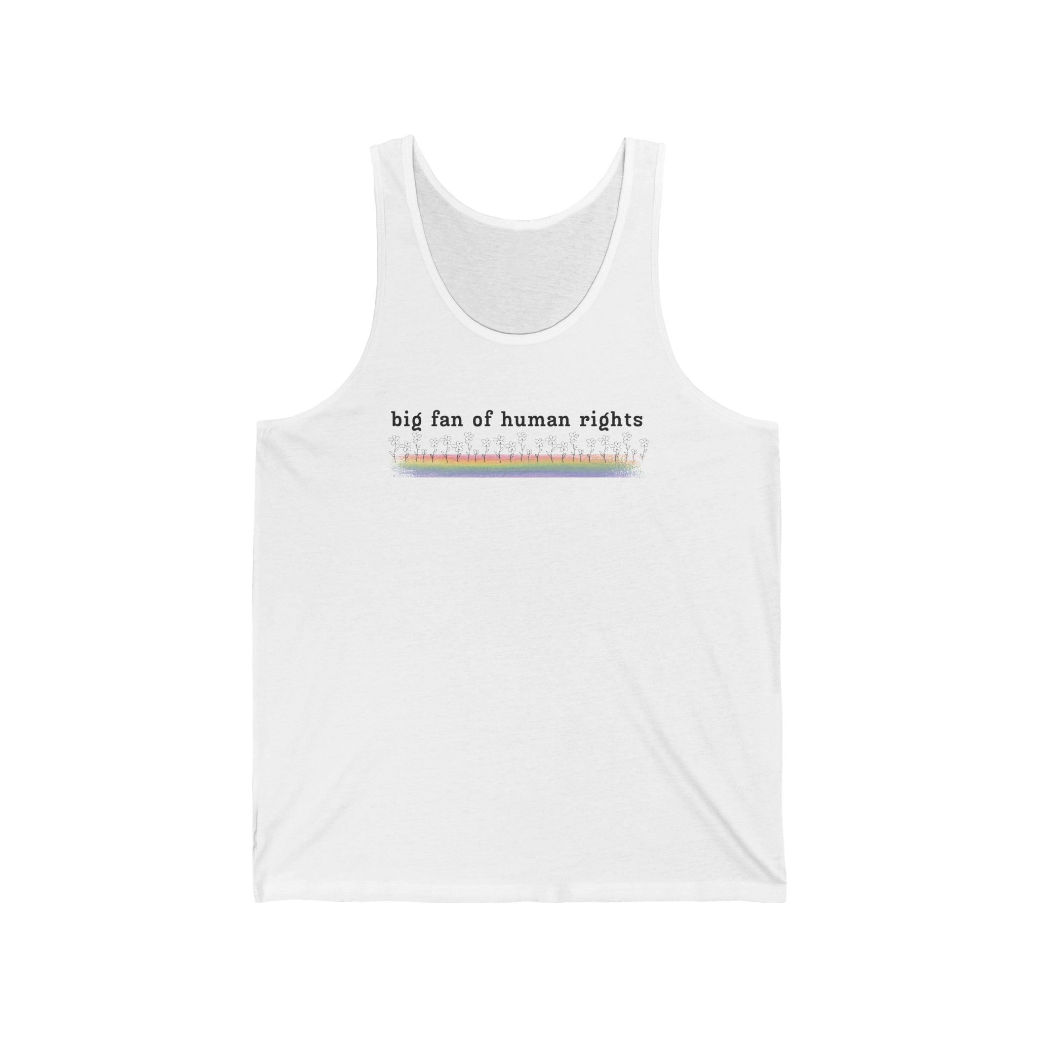 Big Fan of Human Rights Unisex Jersey Tank