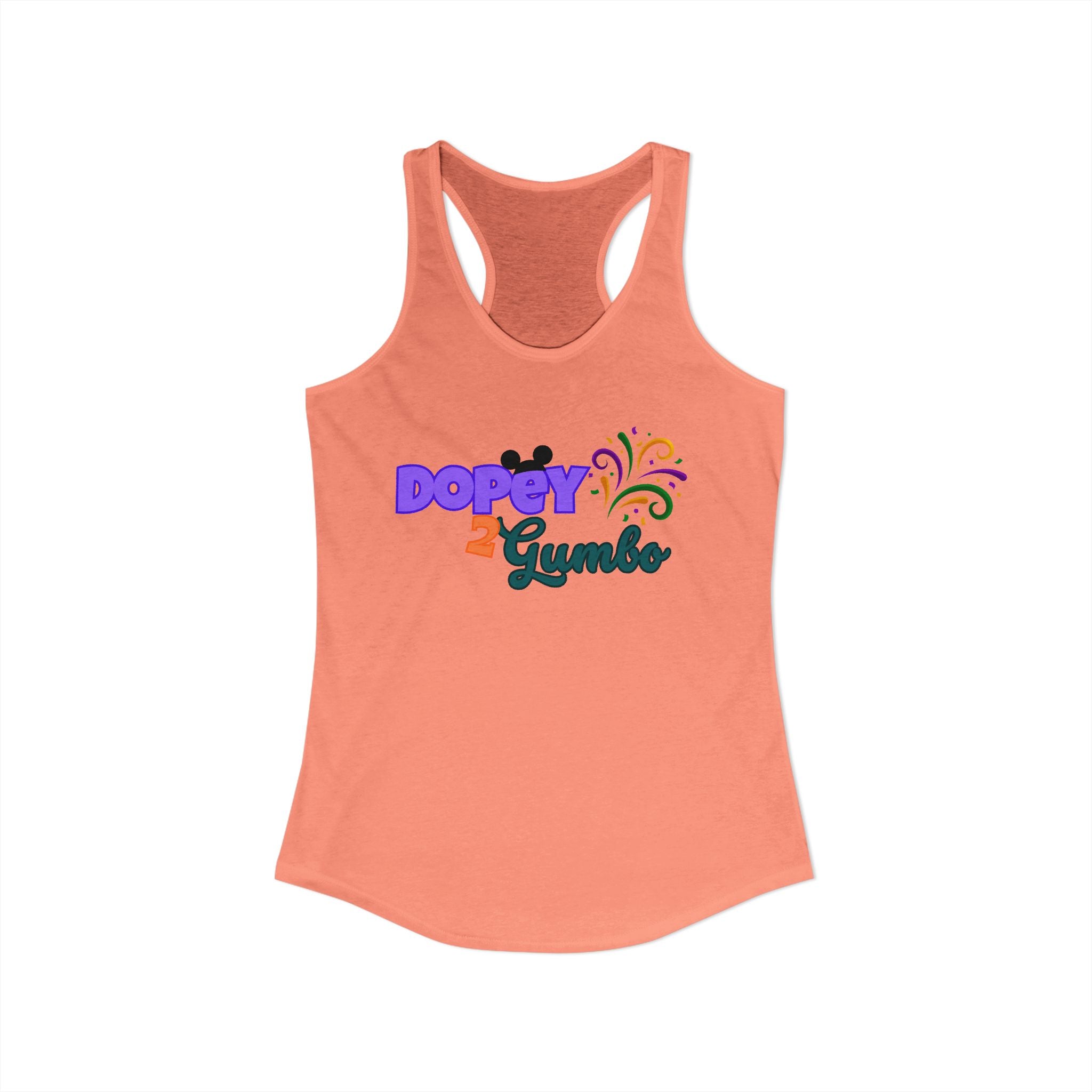 Dopey 2 Gumbo Women's Ideal Racerback Tank