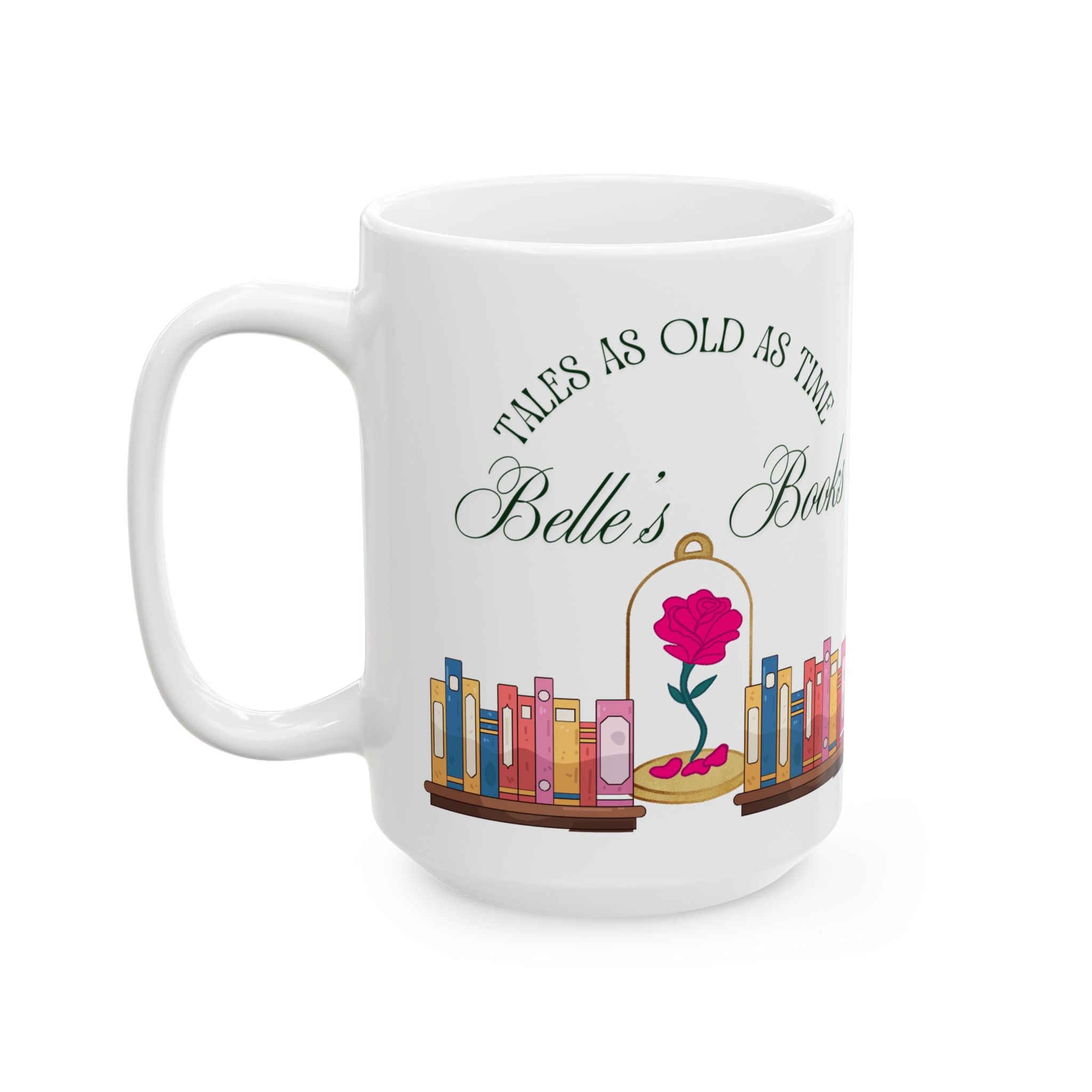 Belles Books Ceramic Mug, (11oz, 15oz)