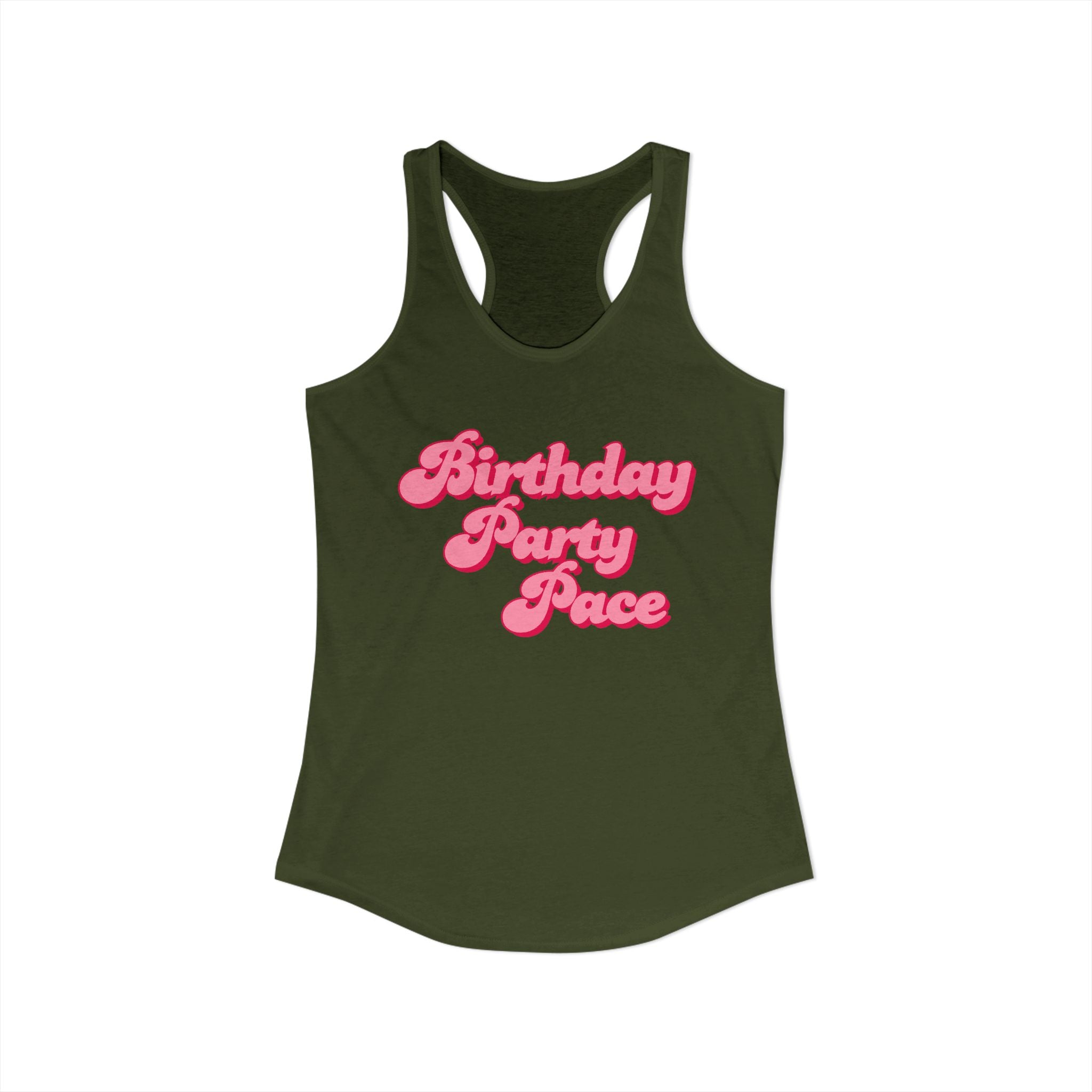 Birthday Party Pace Women's Ideal Racerback Tank
