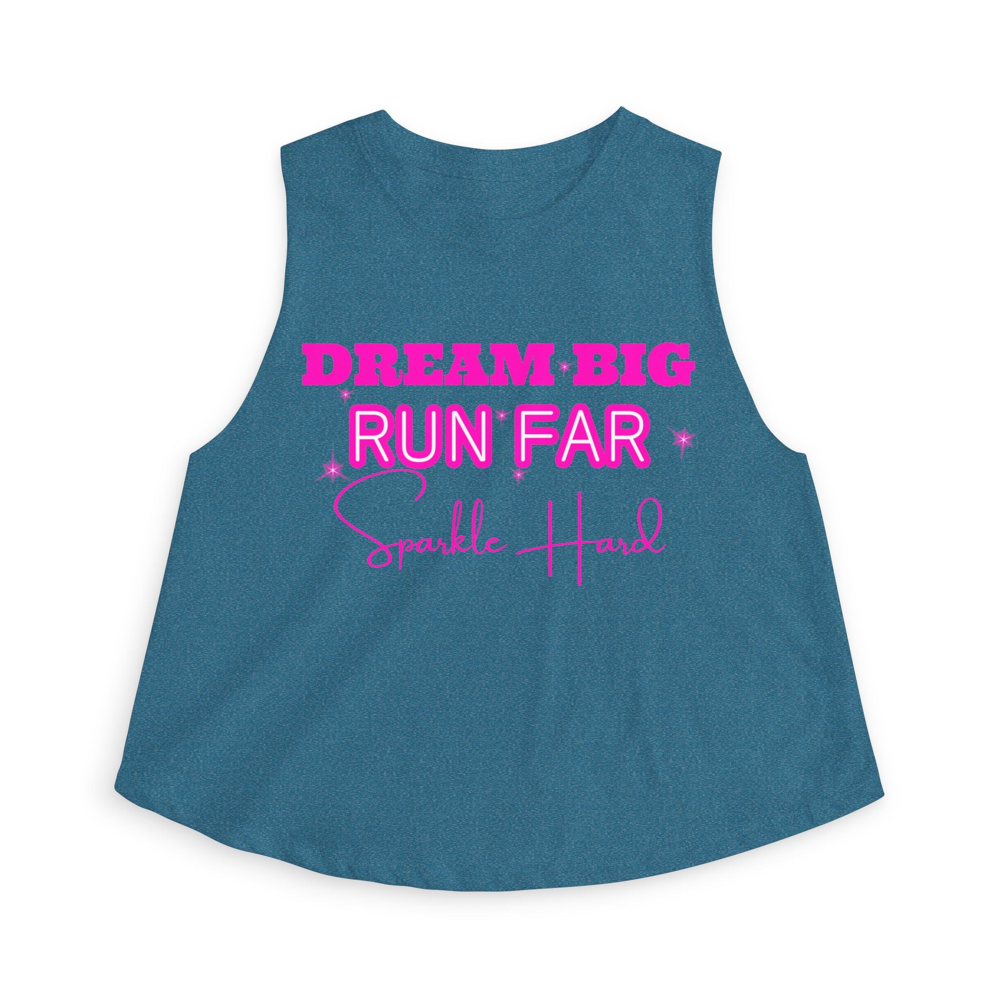 Dream Big Run Long Sparkle Hard Women's Crop Top