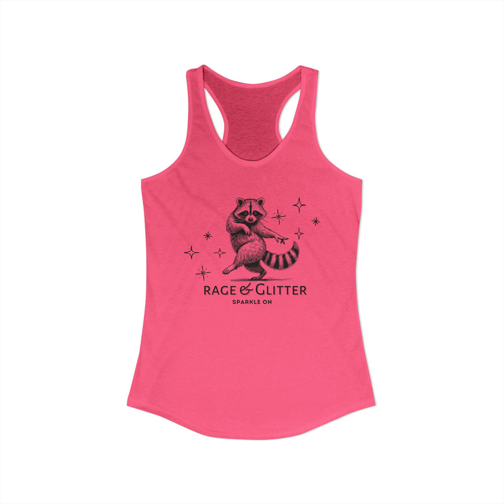 Rage & Glitter: Sparkle On Ideal Racerback Tank