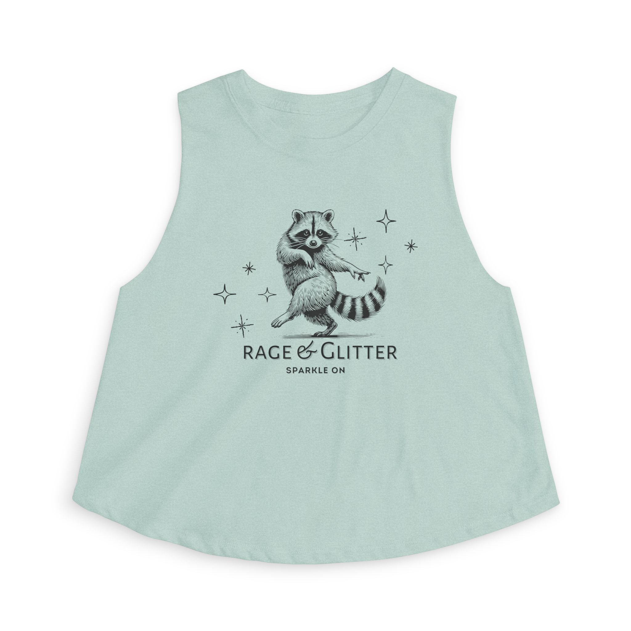 Rage & Glitter: Sparkle On Crop Top