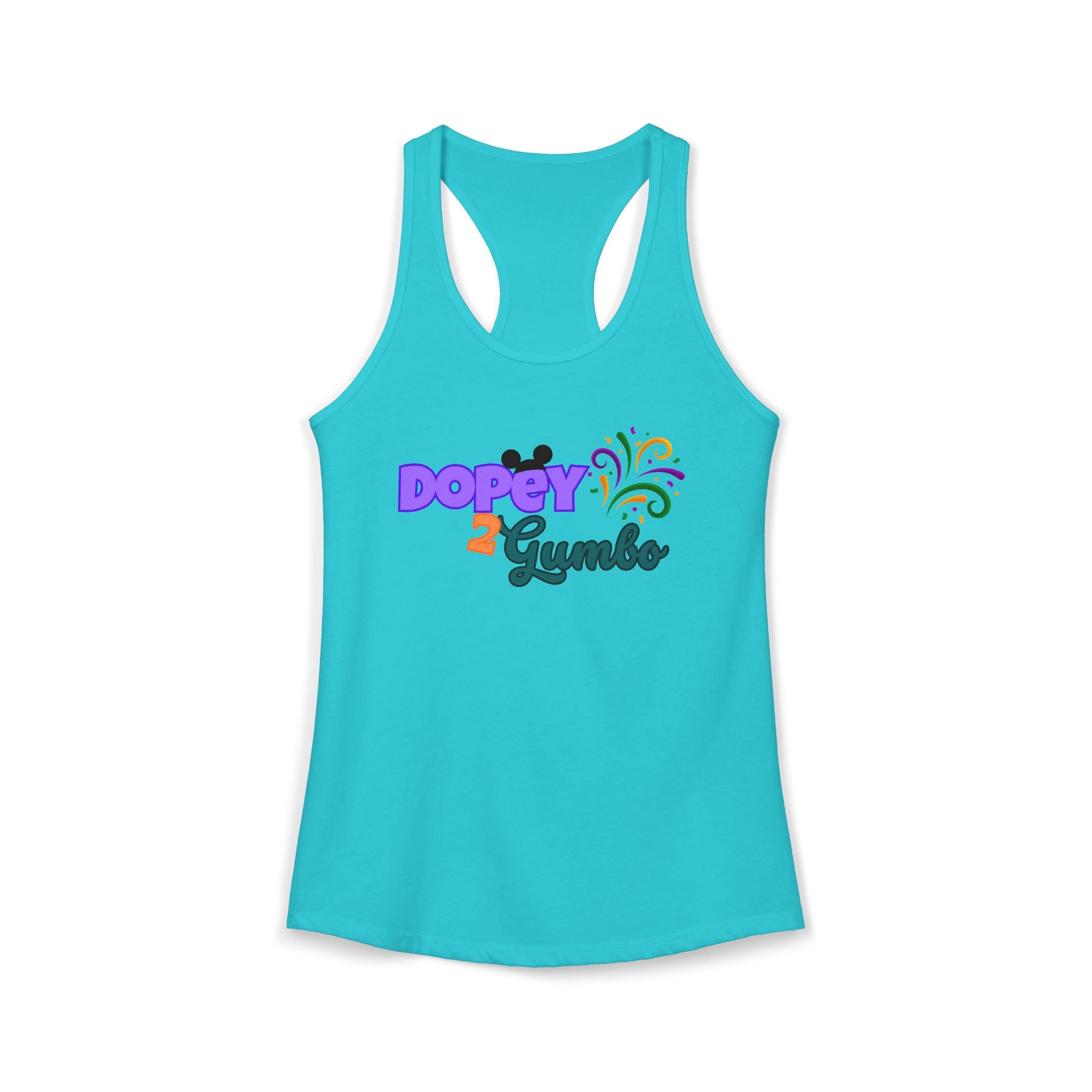Dopey 2 Gumbo Women's Ideal Racerback Tank