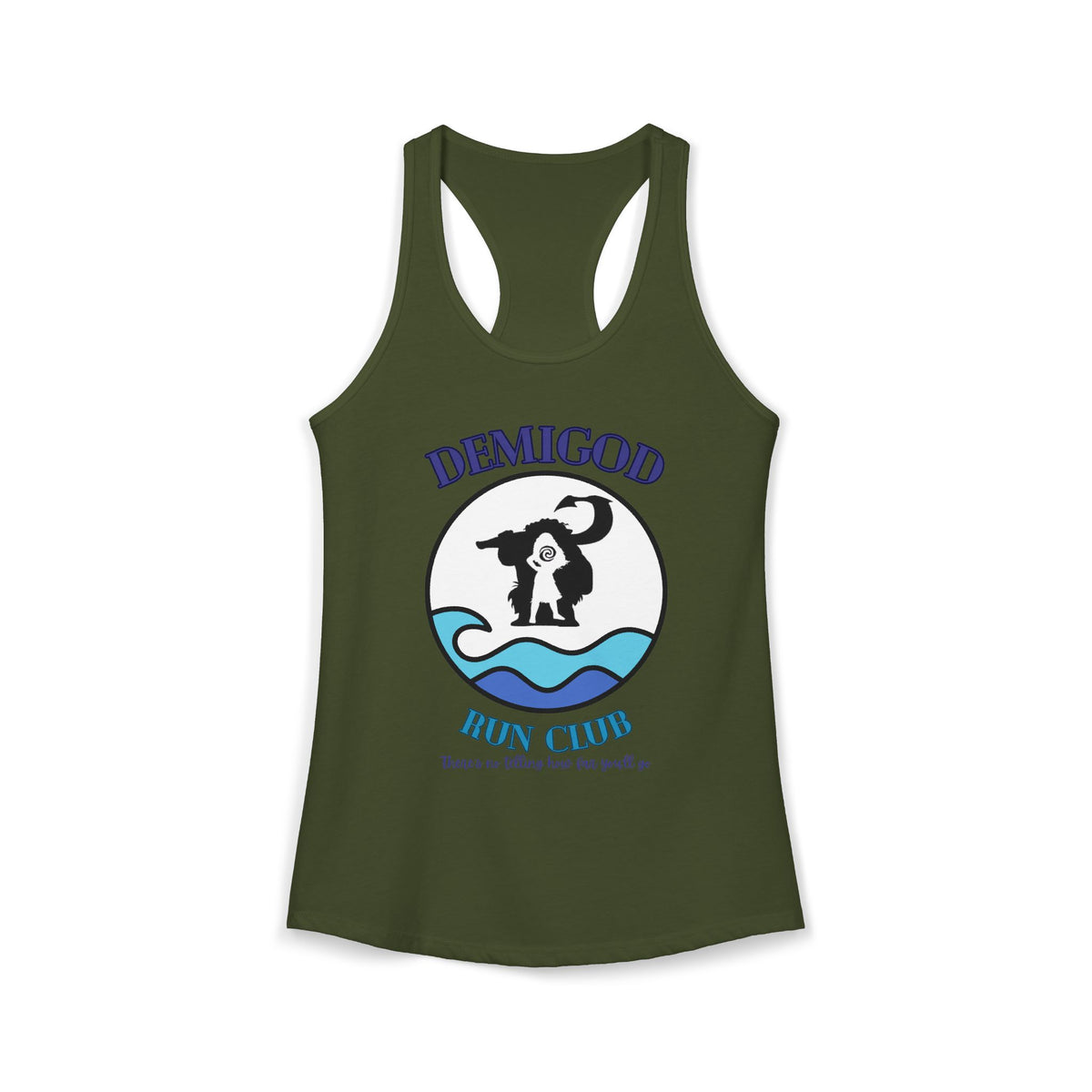 Demi God Run Club - Women's Ideal Racerback Tank