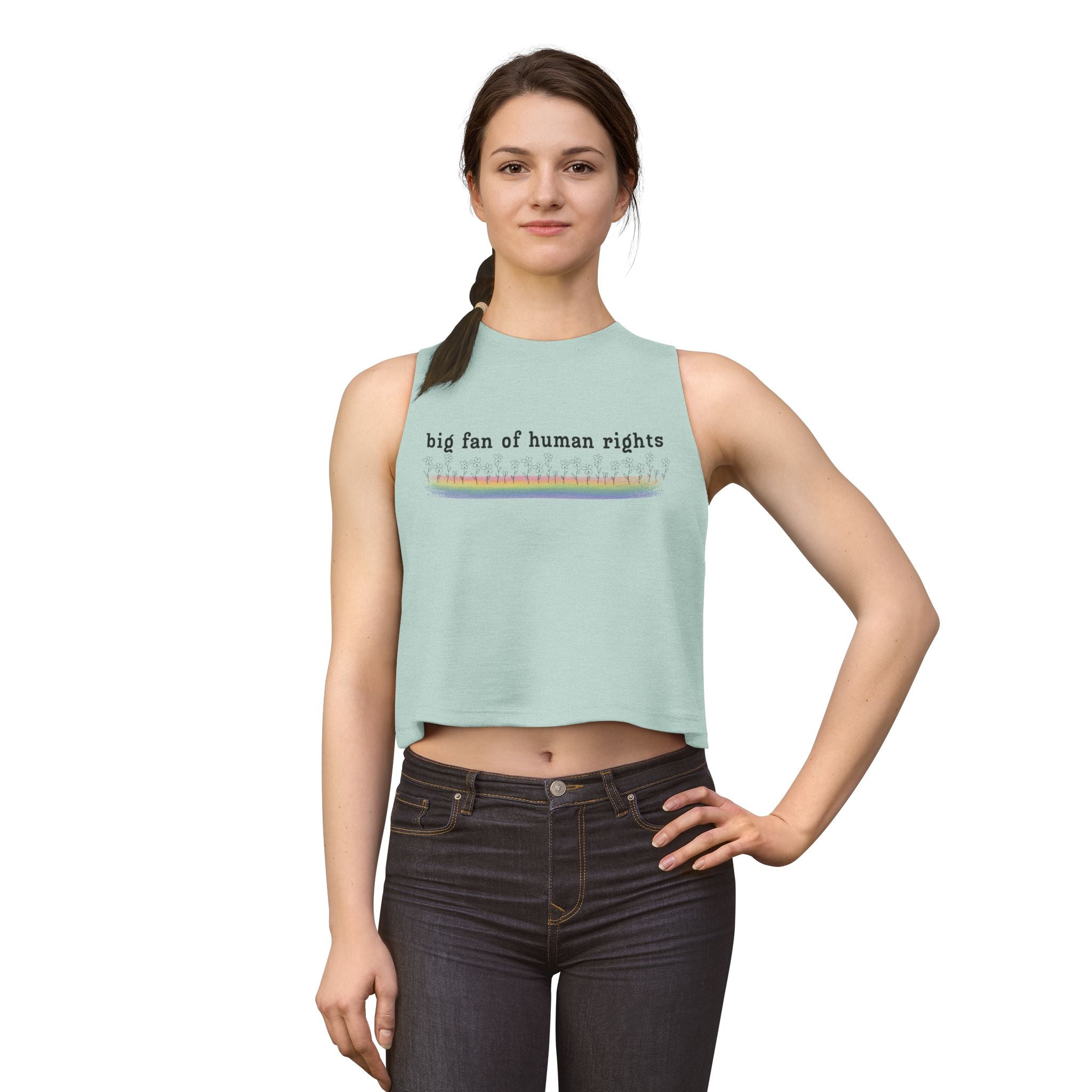 Big Fan of Human Rights Women's Crop Top