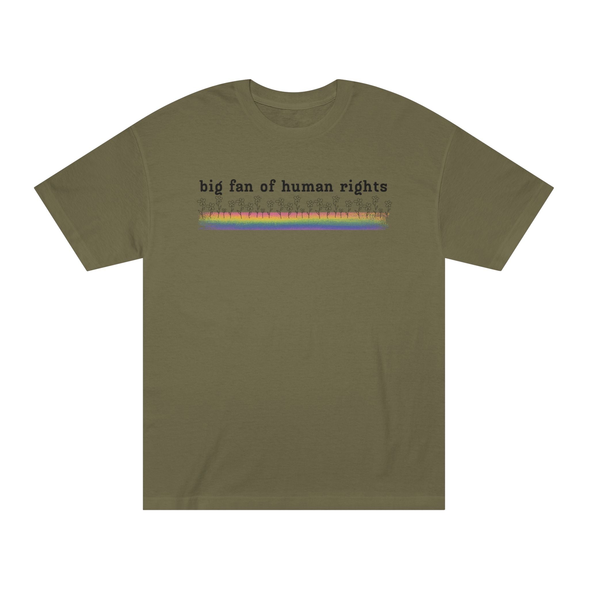 Big Fan of Human Rights - Black Font - Unisex Classic Tee